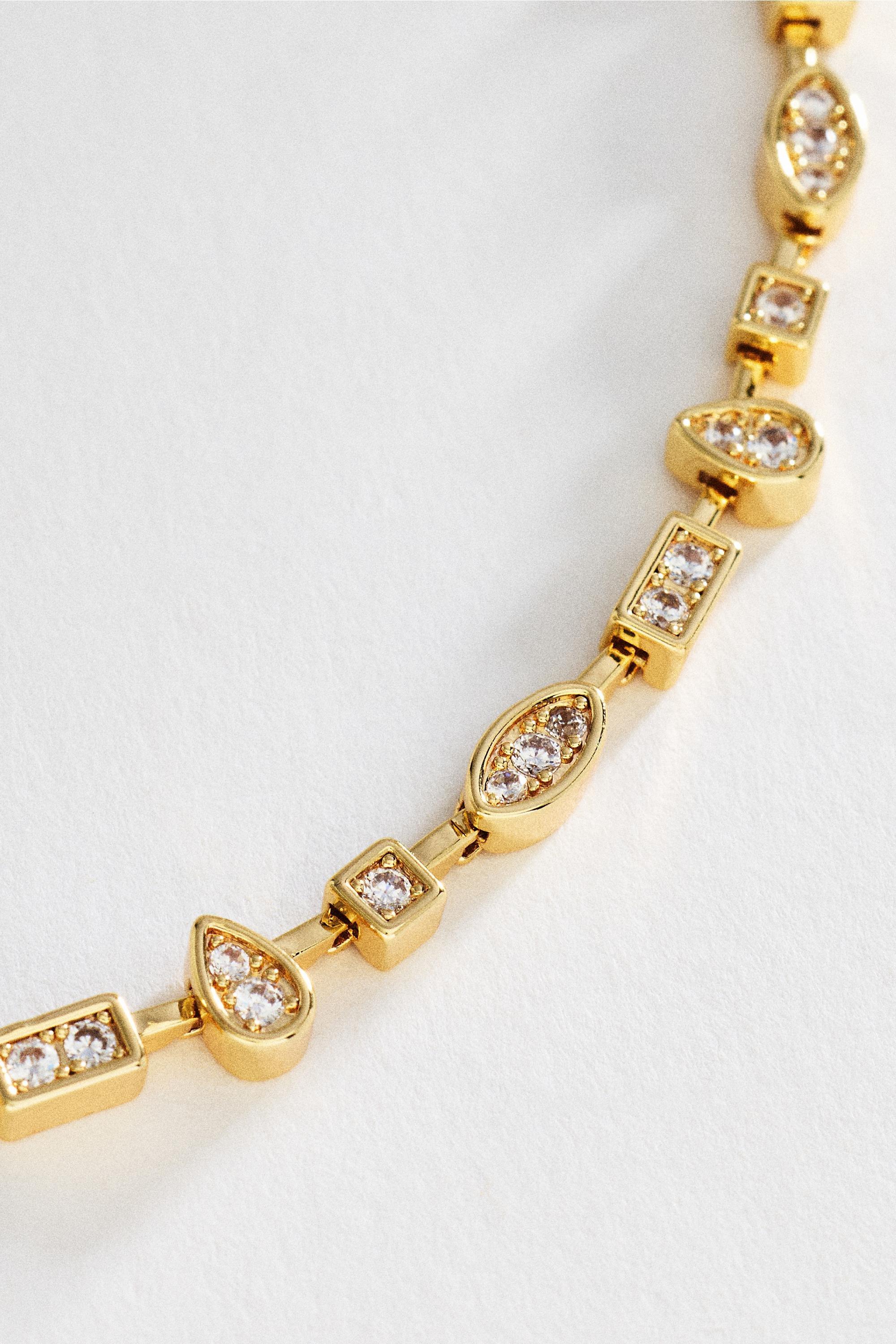 Mixed Up Gemstone Necklace, Gold, Gold, large image number 1