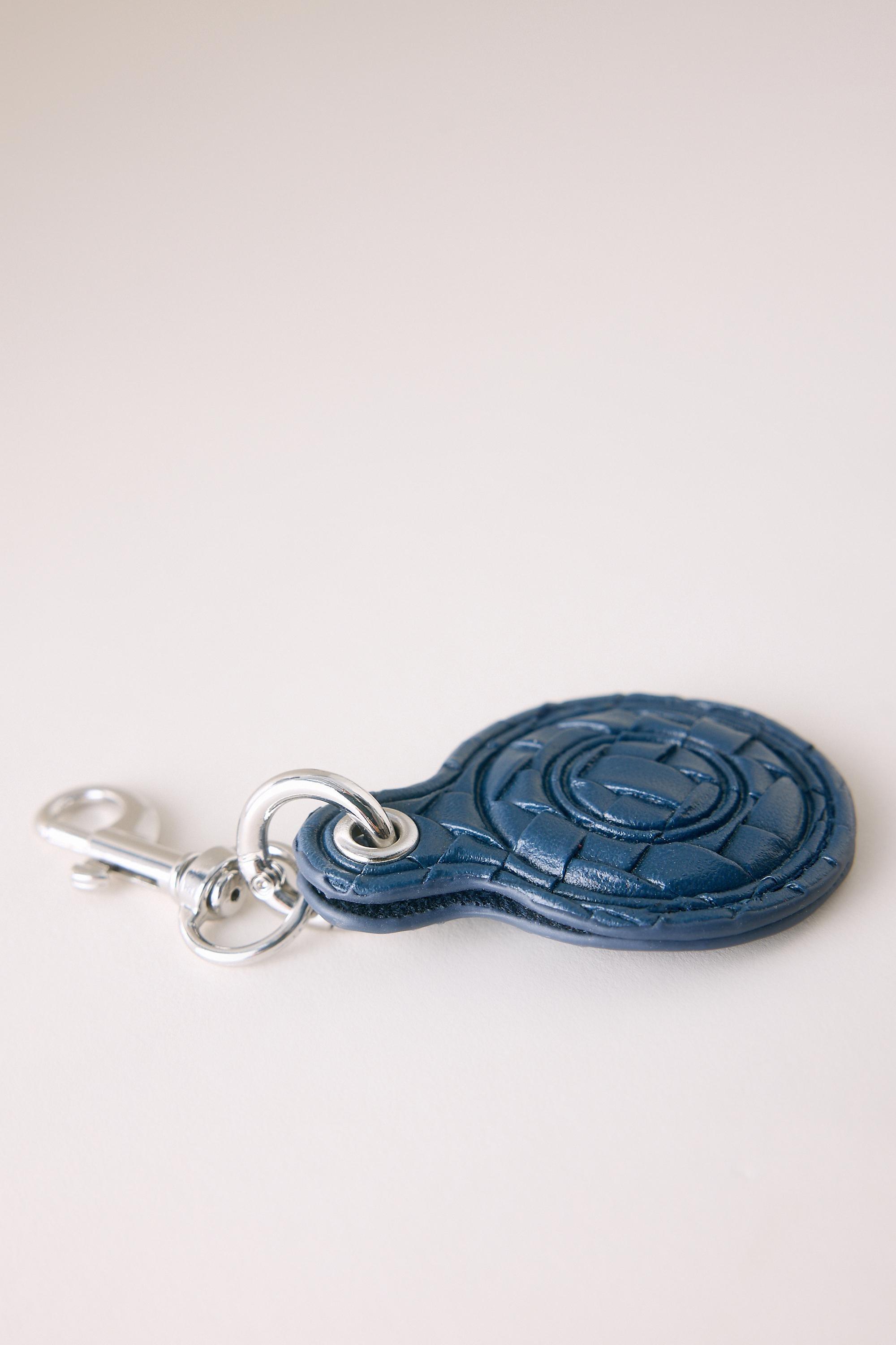 By Anthropologie Airtag Cover Keychain, Blue, Navy, medium