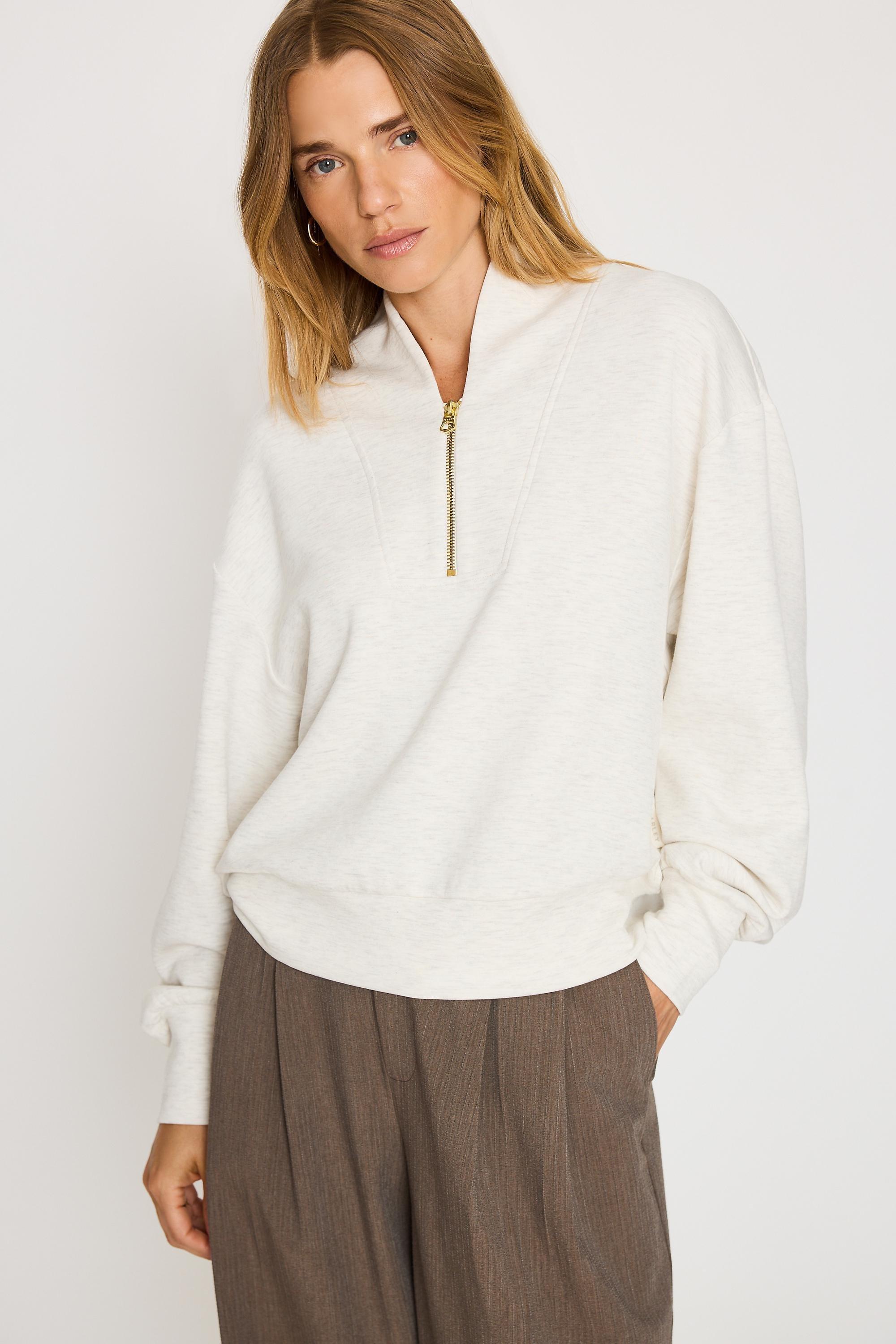 Varley Davidson Sweatshirt, Cream, Cream, large image number 0