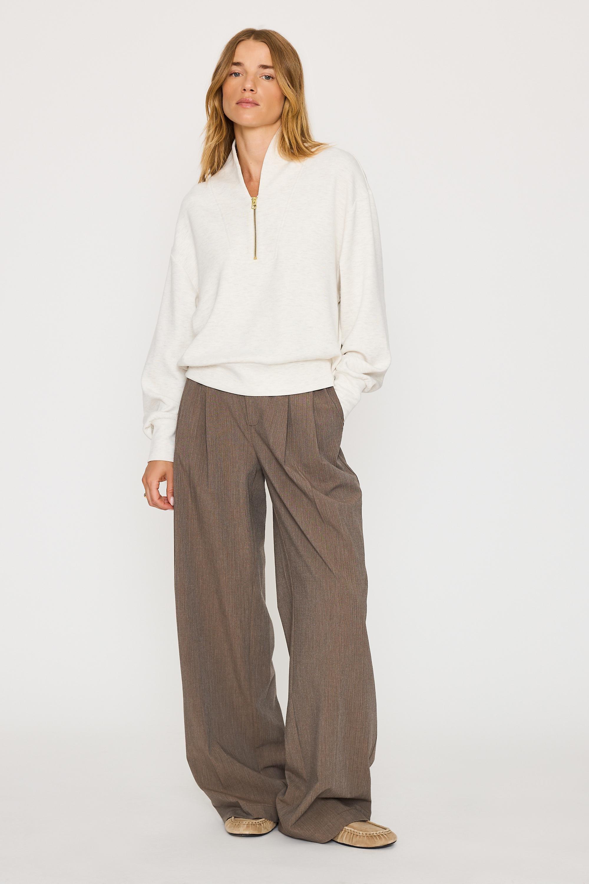 Varley Davidson Sweatshirt, Cream, Cream, medium