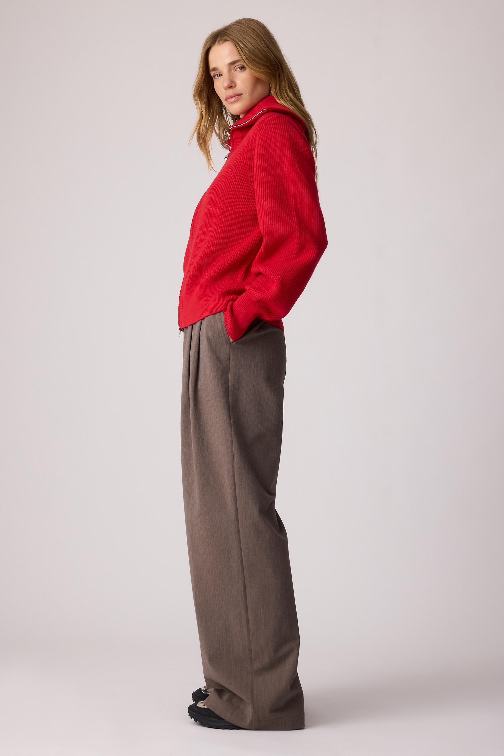 Varley Alysha Wide-Leg Trousers, Brown, large image number 0