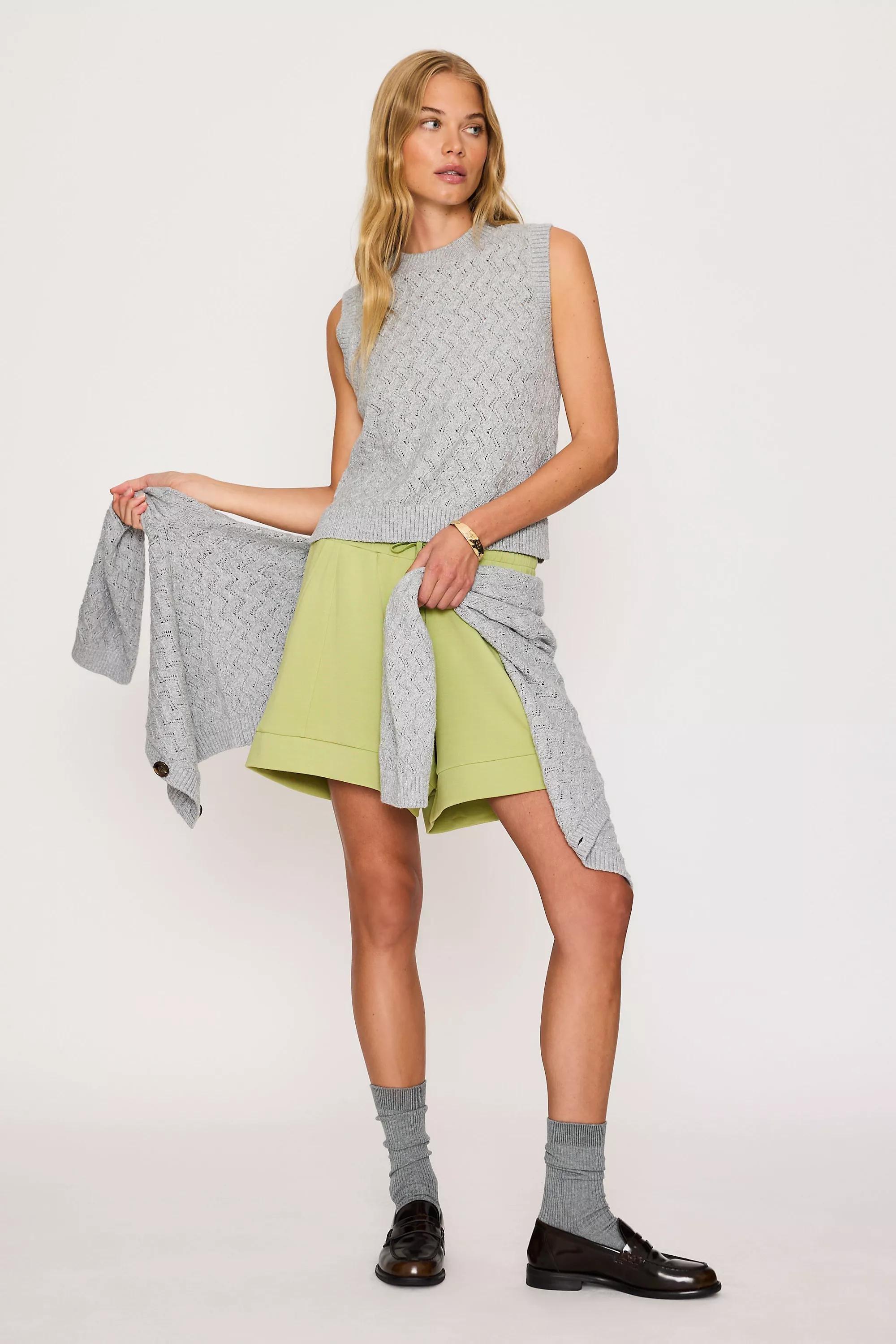 Varley Hazen Knit Tank Top, Grey, Grey, large image number 1