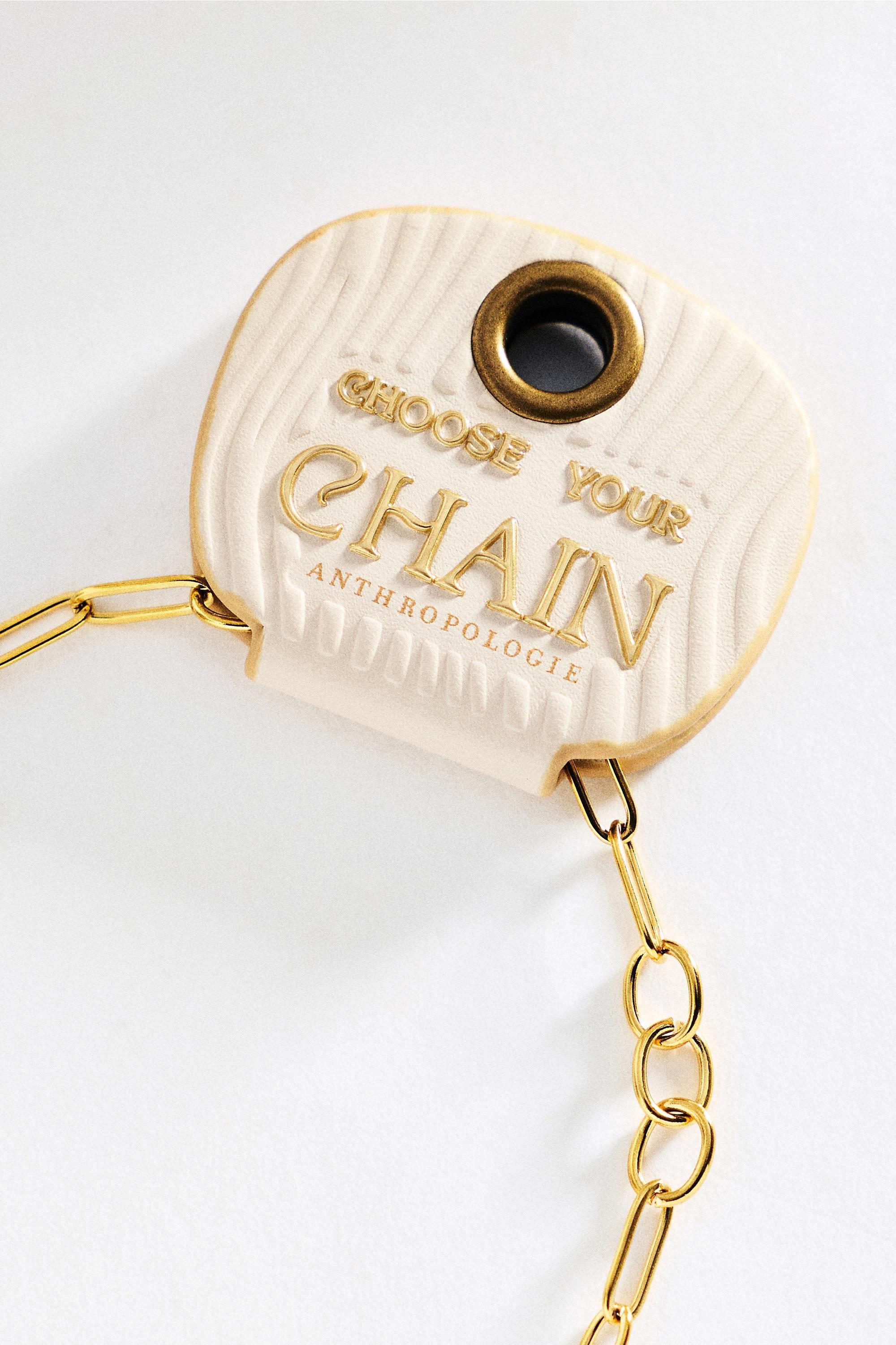 Chunky Chain Necklace, Gold, Gold, large image number 1