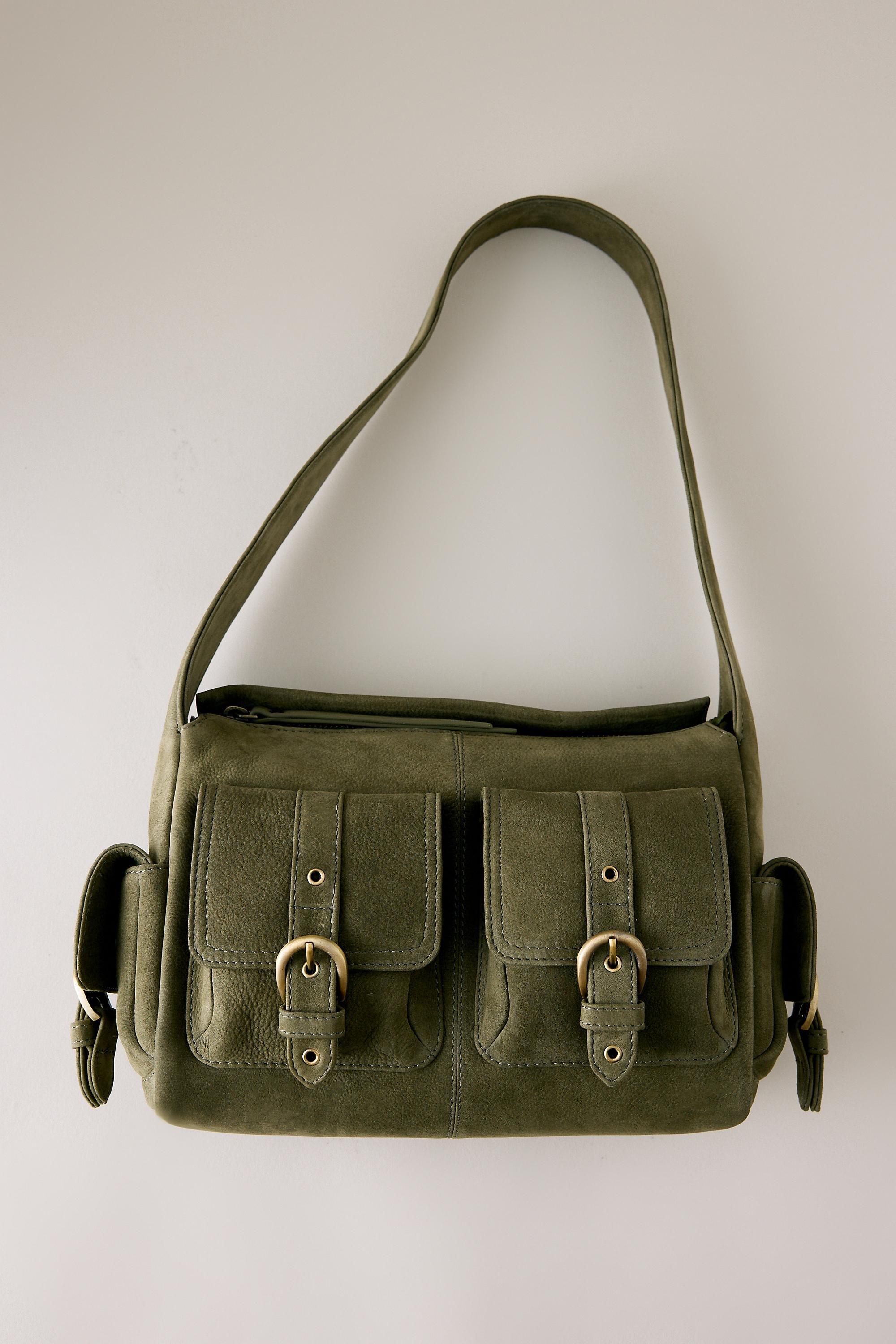 The Leather Cargo Bag, Green, medium