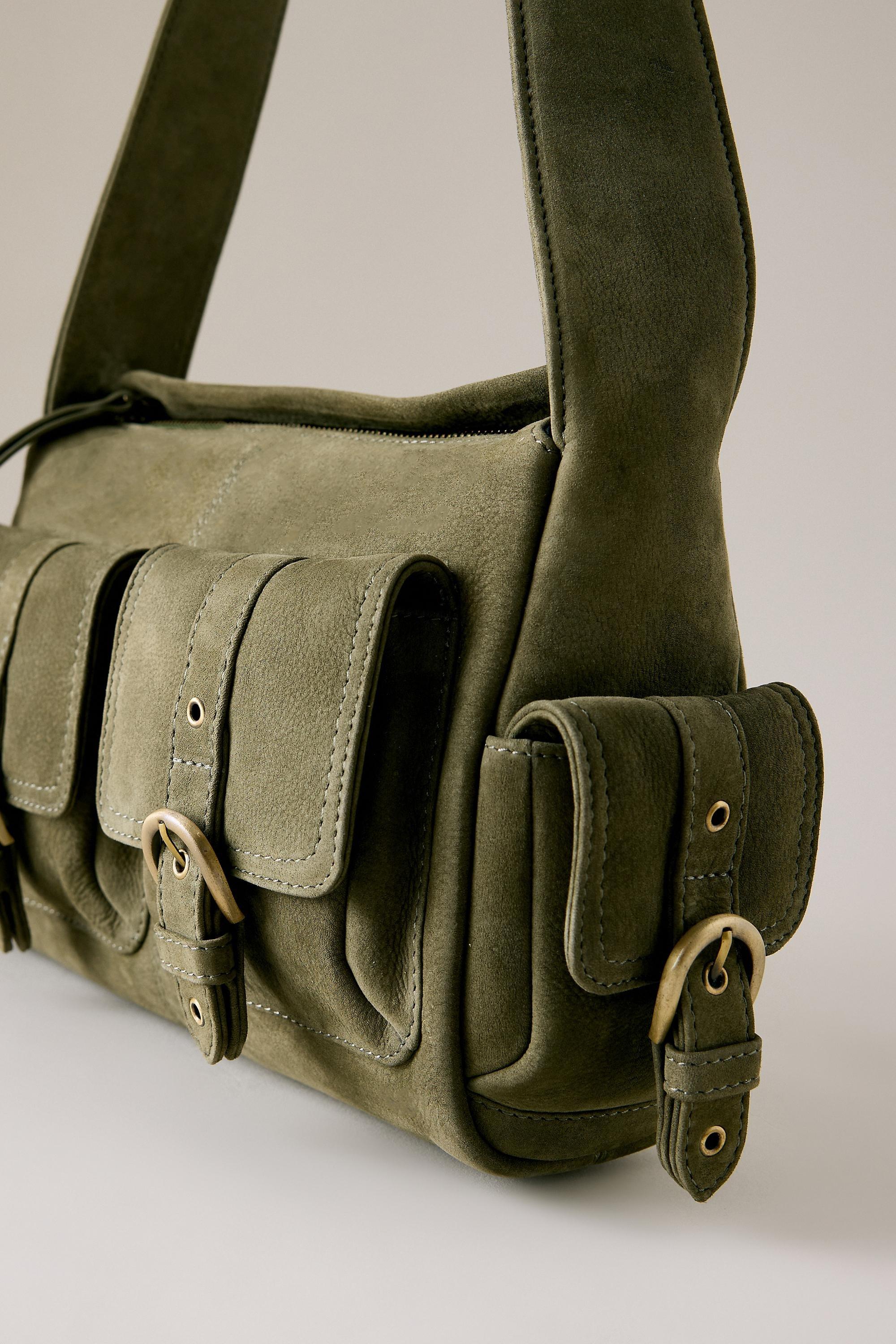 The Leather Cargo Bag, Green, medium