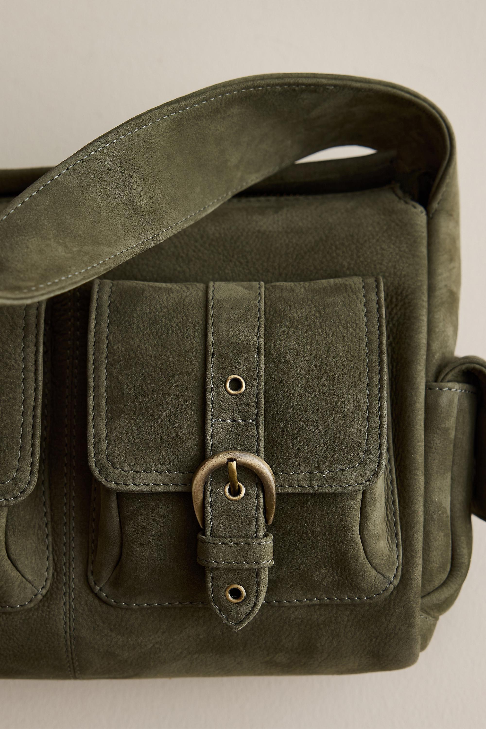 The Leather Cargo Bag, Green, medium