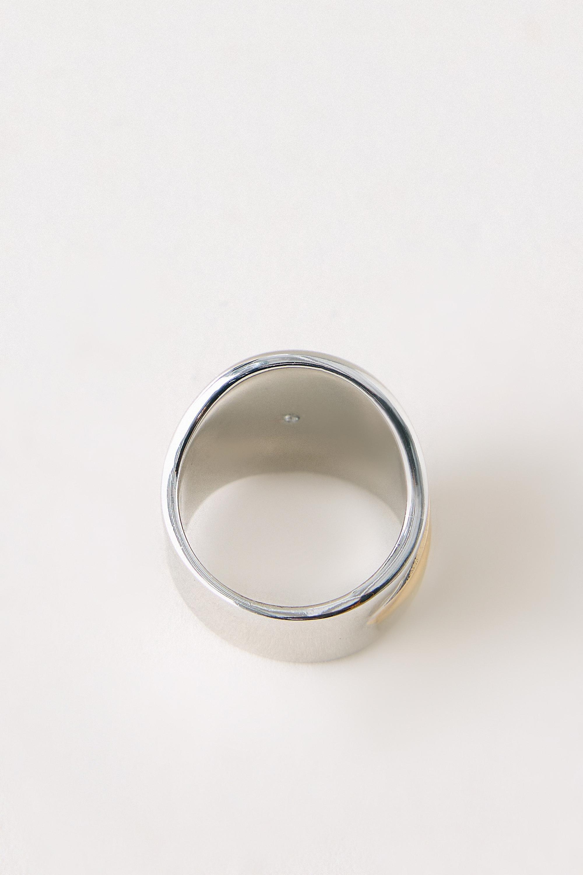 Mixed Metal Stacked Ring, Multicolour, Multicolour, large image number 1