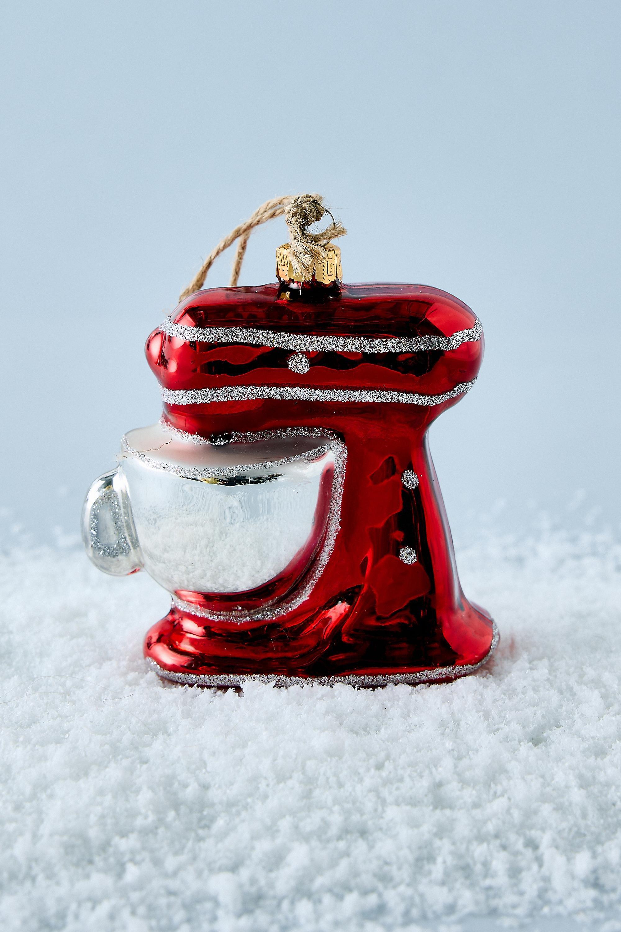 Anthropologie Food Mixer Glass Bauble, Red | Azadea UAE