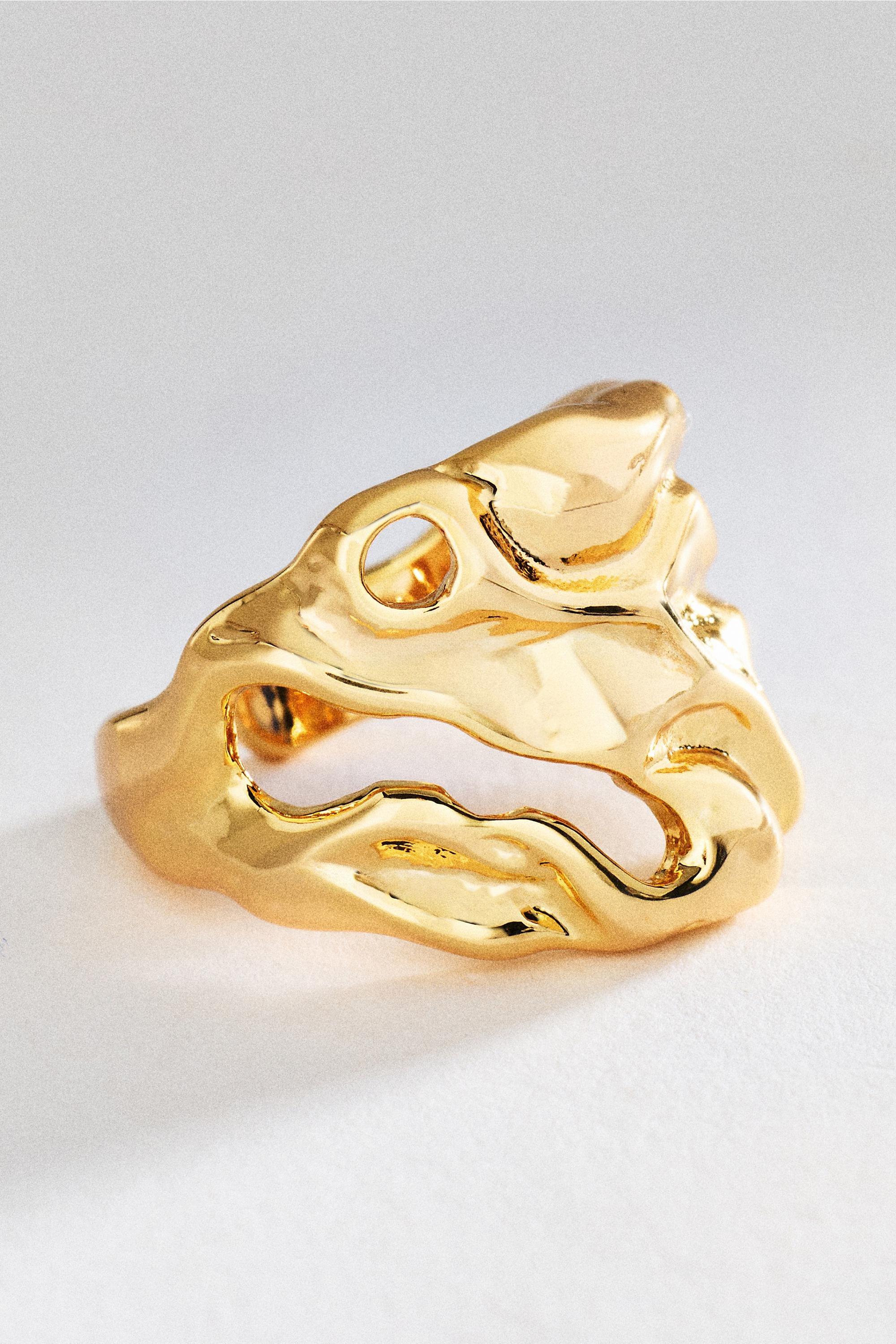 Molten Tide Ring, Gold, Gold, medium