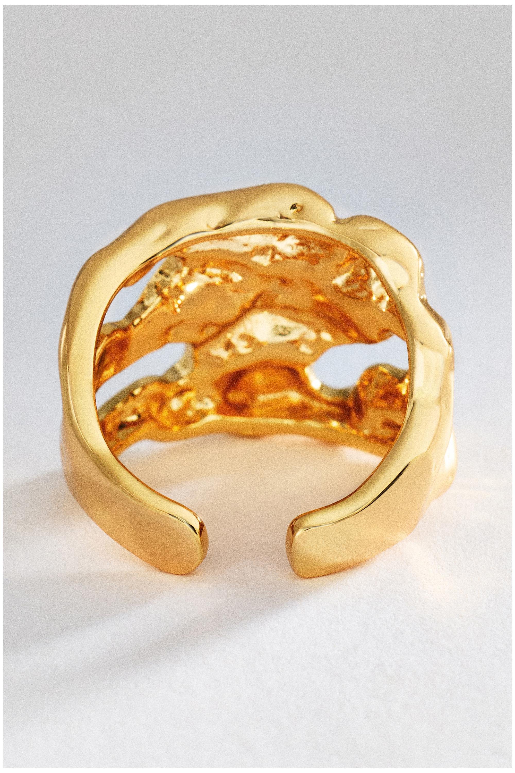 Molten Tide Ring, Gold, Gold, medium
