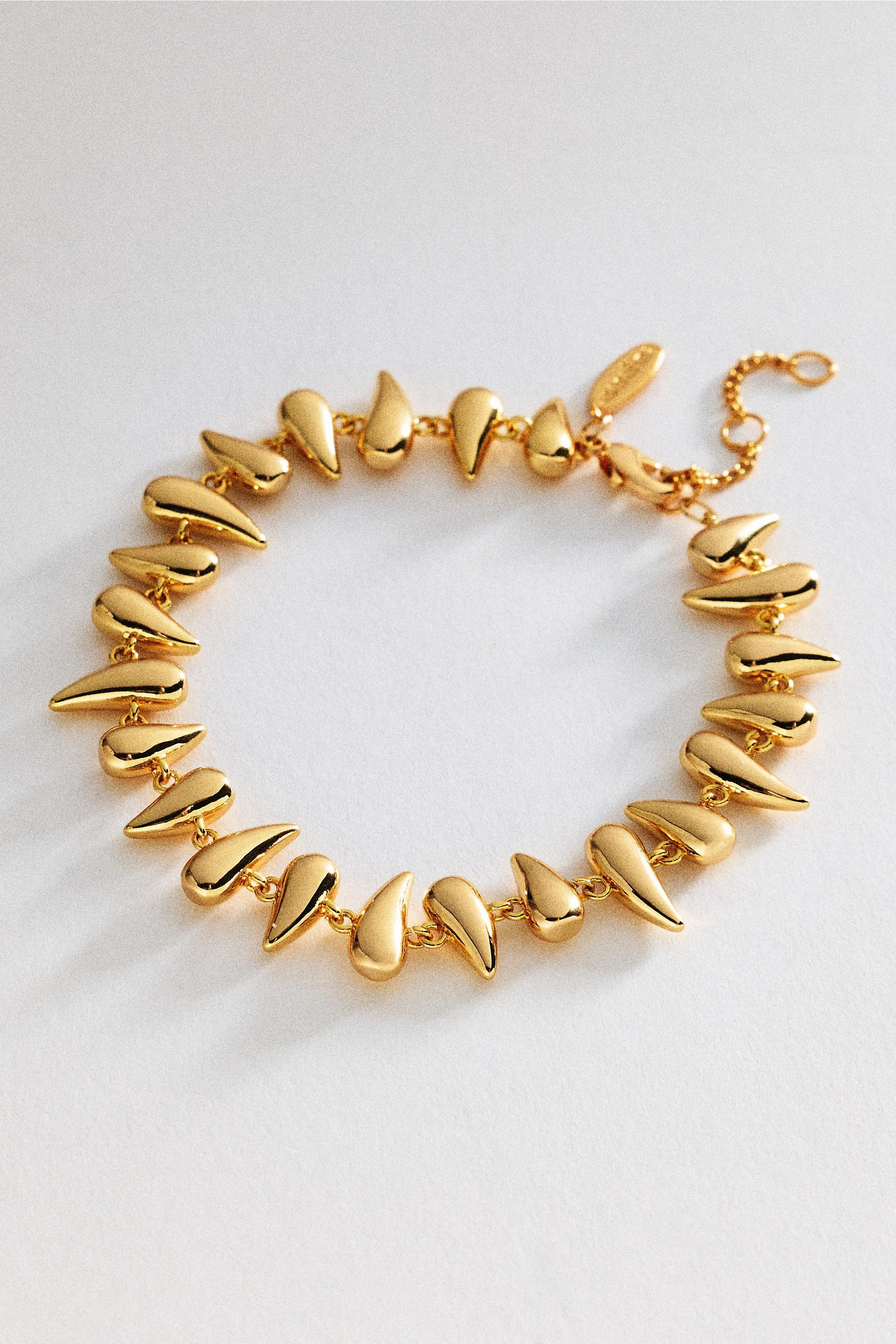 Molten Curve Bracelet, Gold, Gold, medium