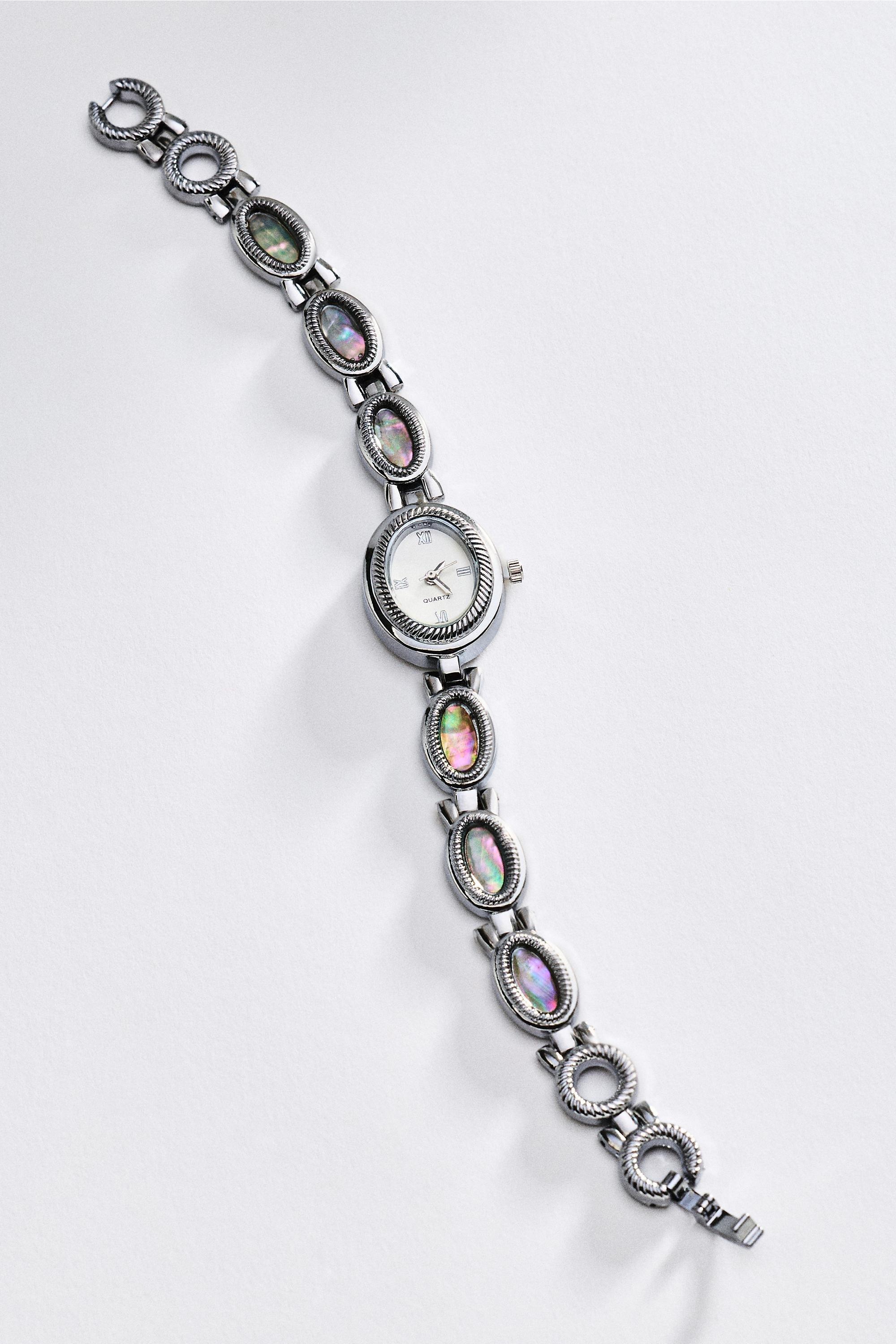 Mother Of Chain Watch, Silver, Silver, medium