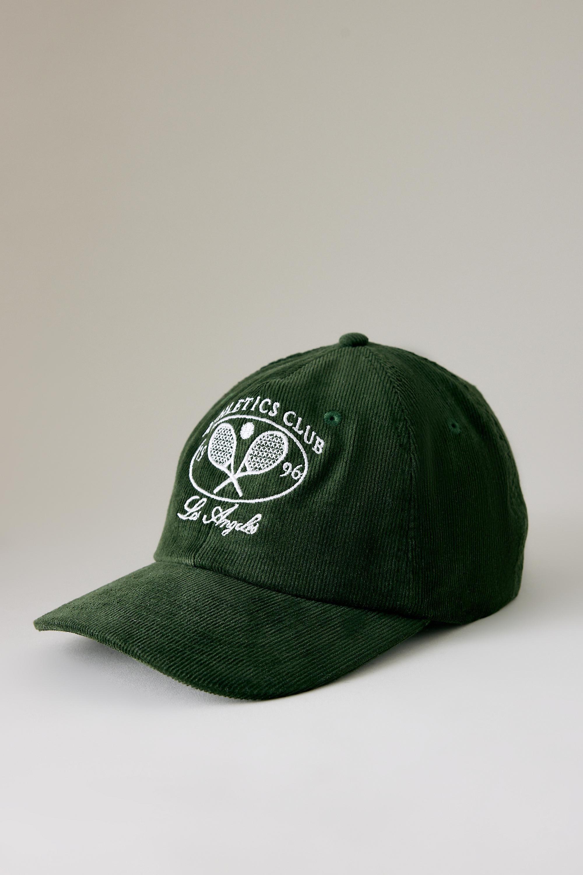 Athletics Club Corduroy Cap, Green, Green, large image number 1