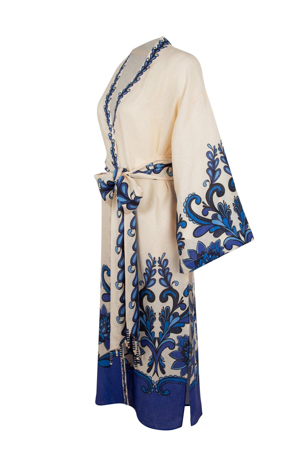 Kimono, Navy, , large image number 2