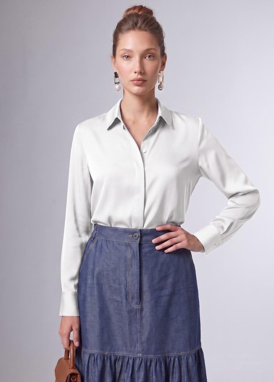 Denim Skirt, Blue, A537_401, medium