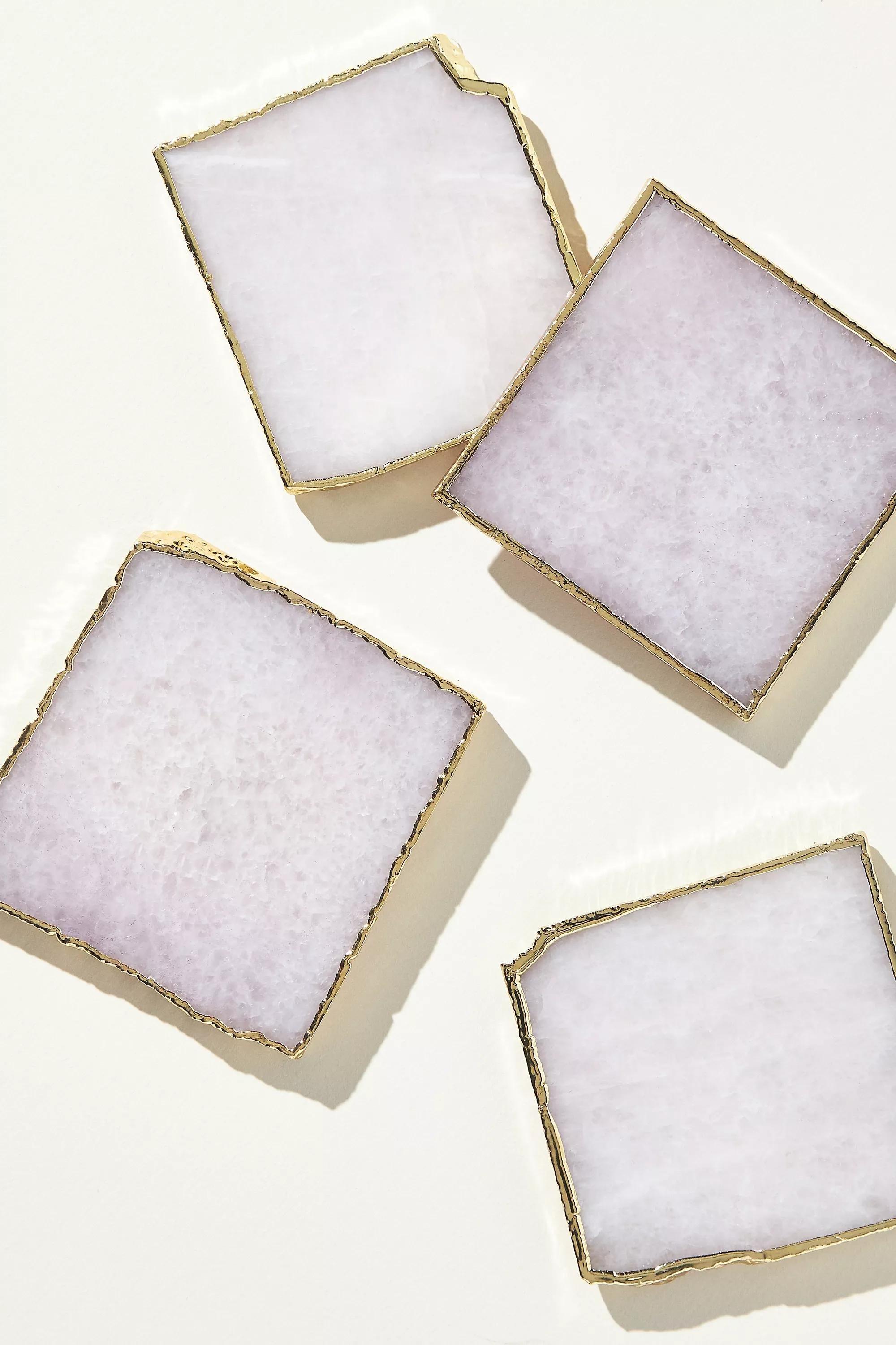 Agate Coaster, White, A501_0010, large image number 0