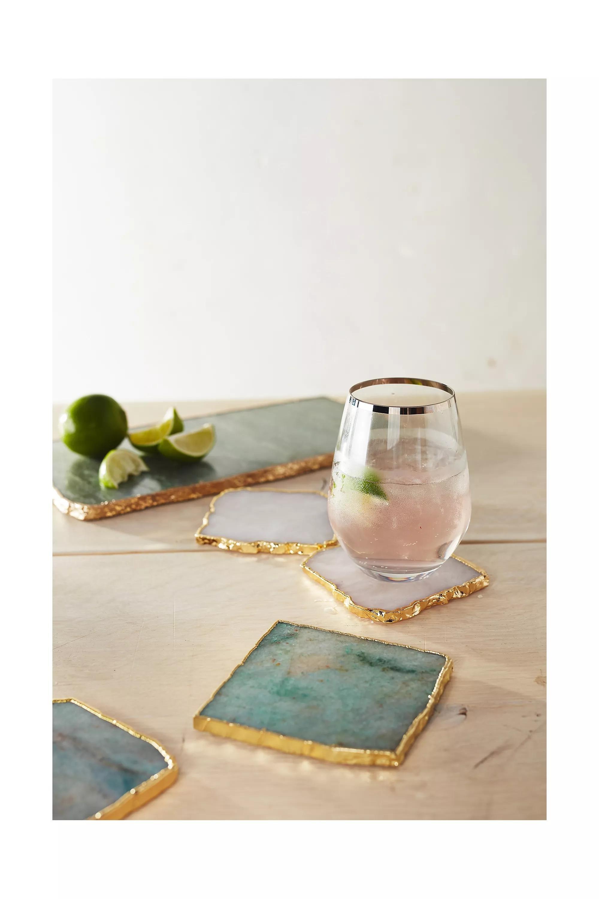 Agate Coaster, Green, A501_0030, large image number 5
