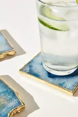 Agate Coaster, Blue, A501_0040, large image number 2