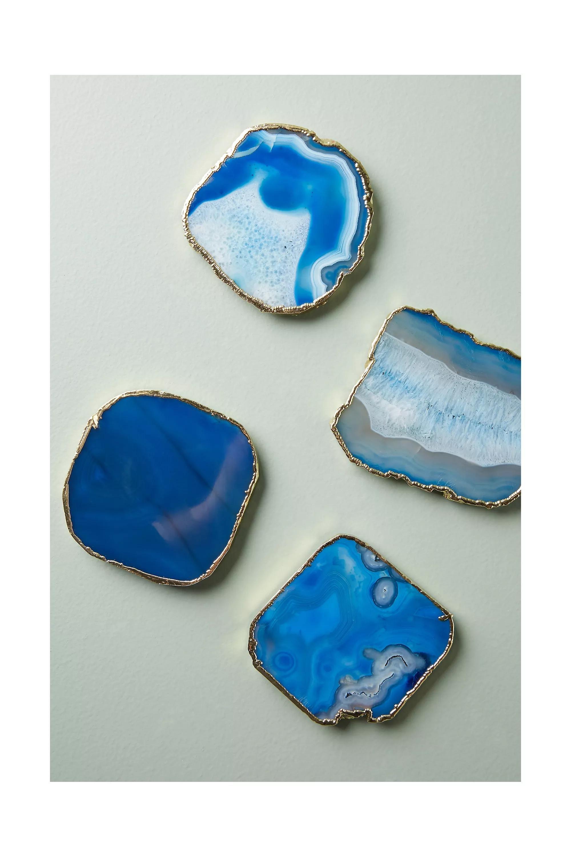 Agate Coaster, Blue, A501_0040, large image number 8