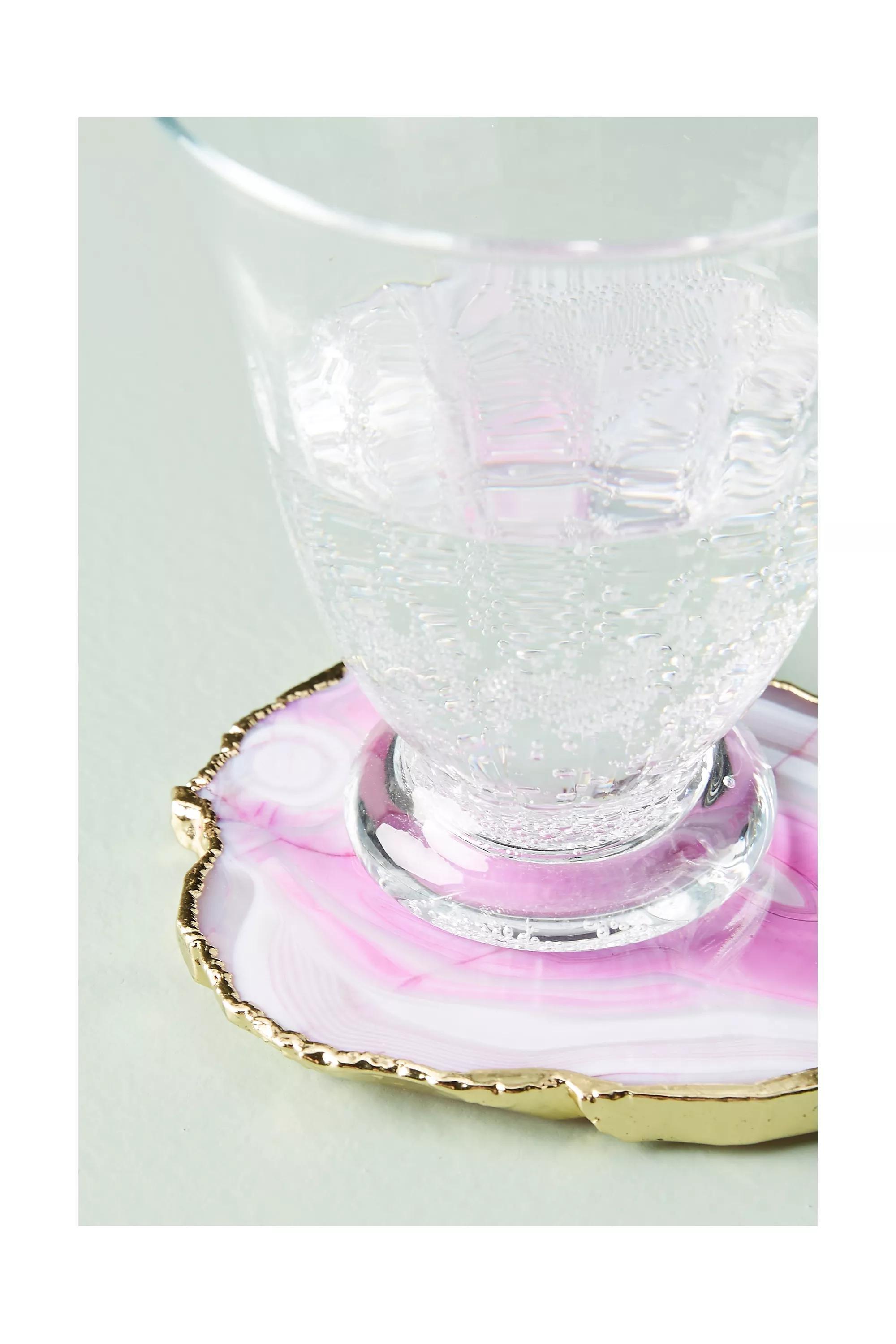 Agate Coaster, Pink, A501_0065, large image number 2