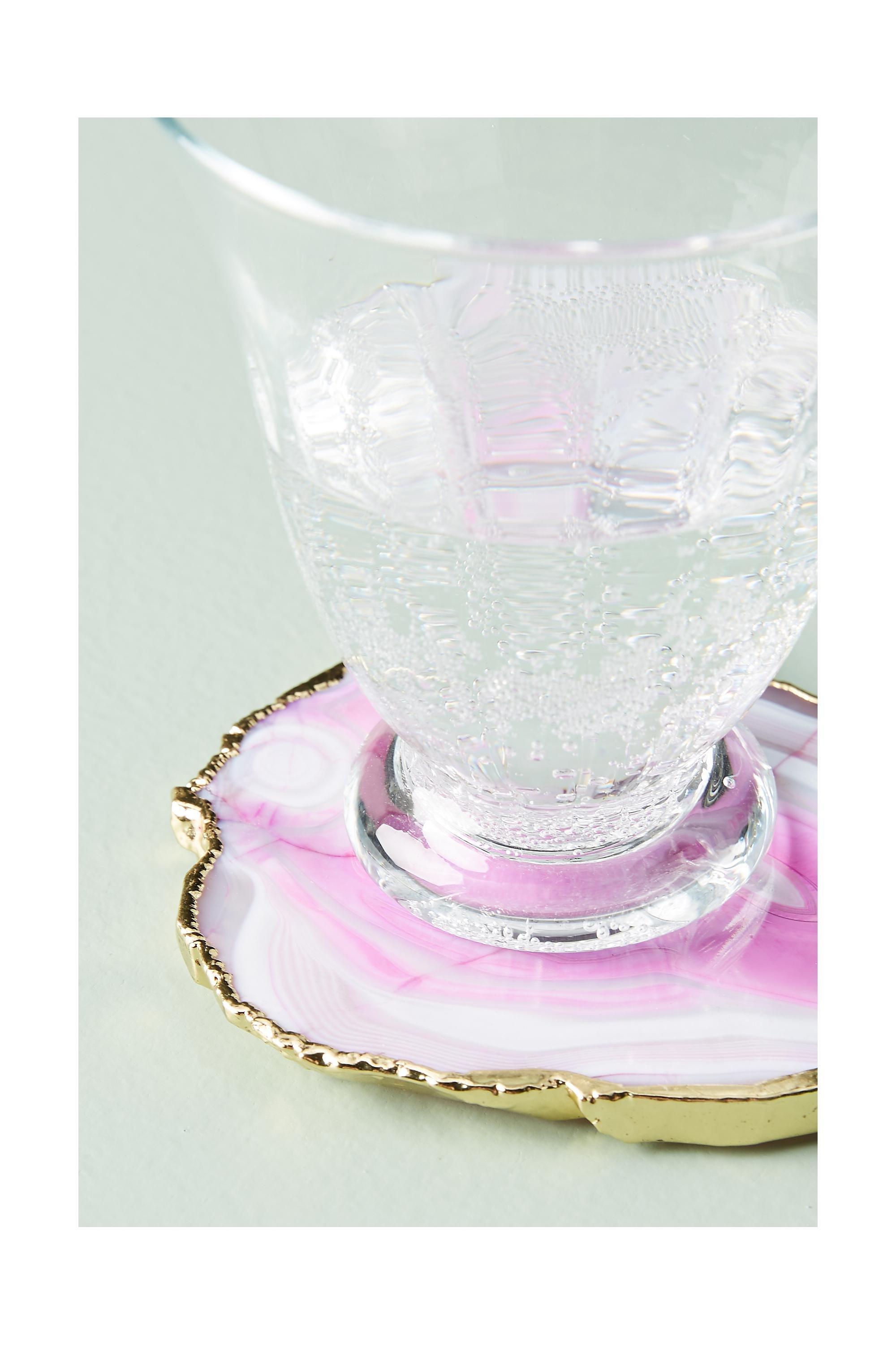 Anthropologie - Agate Coaster, Pink