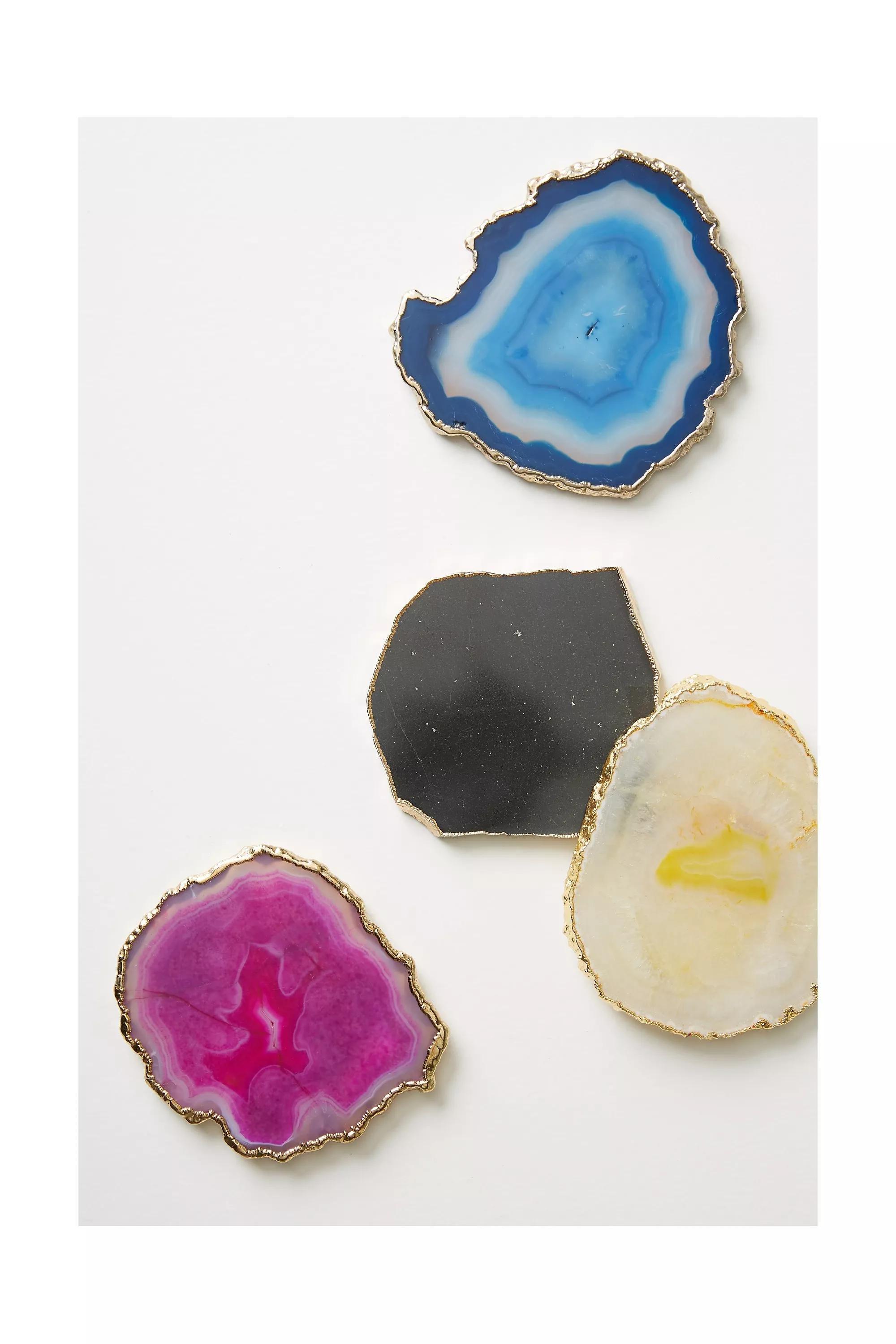 Agate Coaster, Pink, A501_0065, large image number 4