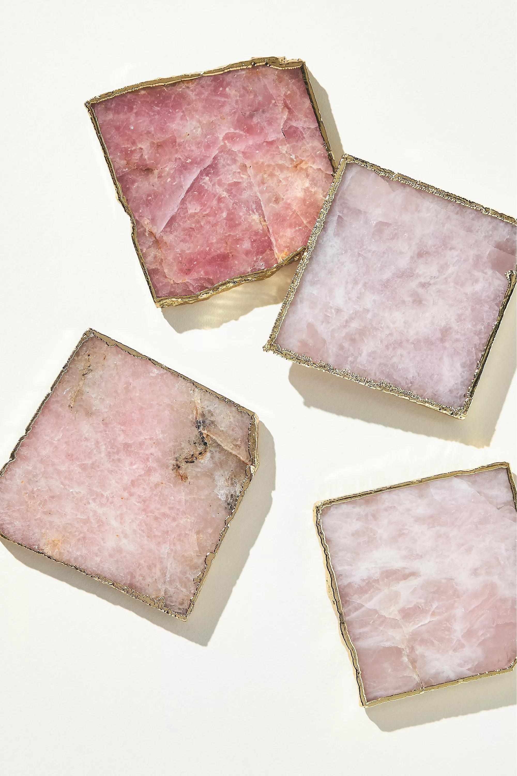 Agate Coaster, Pink, A501_0066, large image number 0