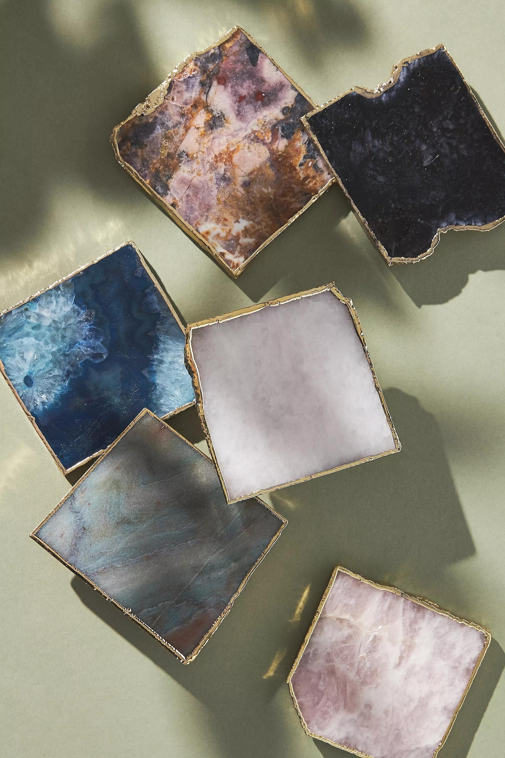 Agate Coaster, Pink, A501_0066, large image number 2