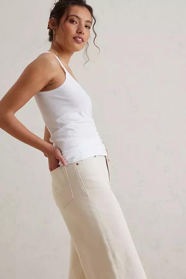 Casual Fitted Tank Top, White, A501_0010, large image number 2