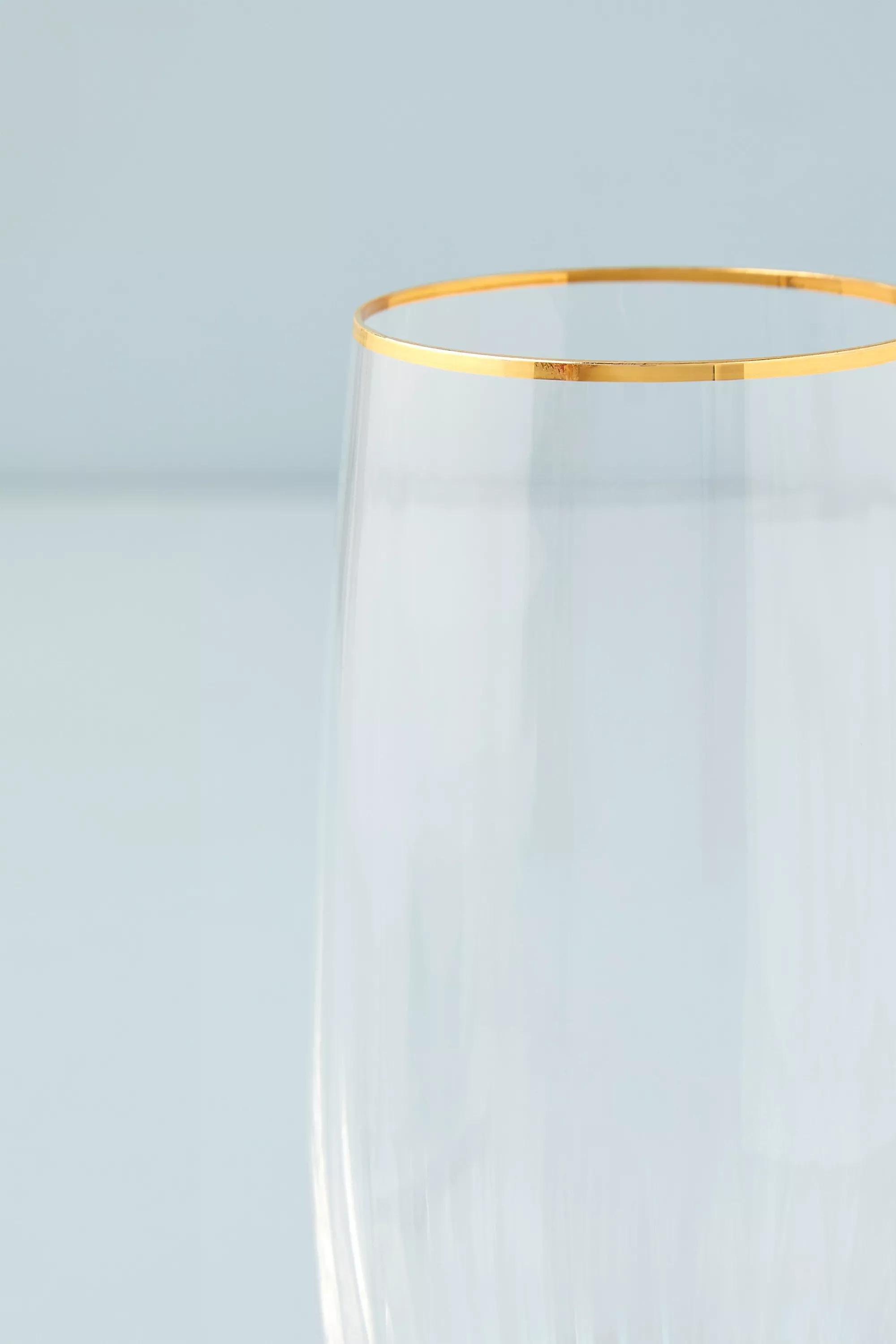Anthropologie - Waterfall Highball Glass, Oyster