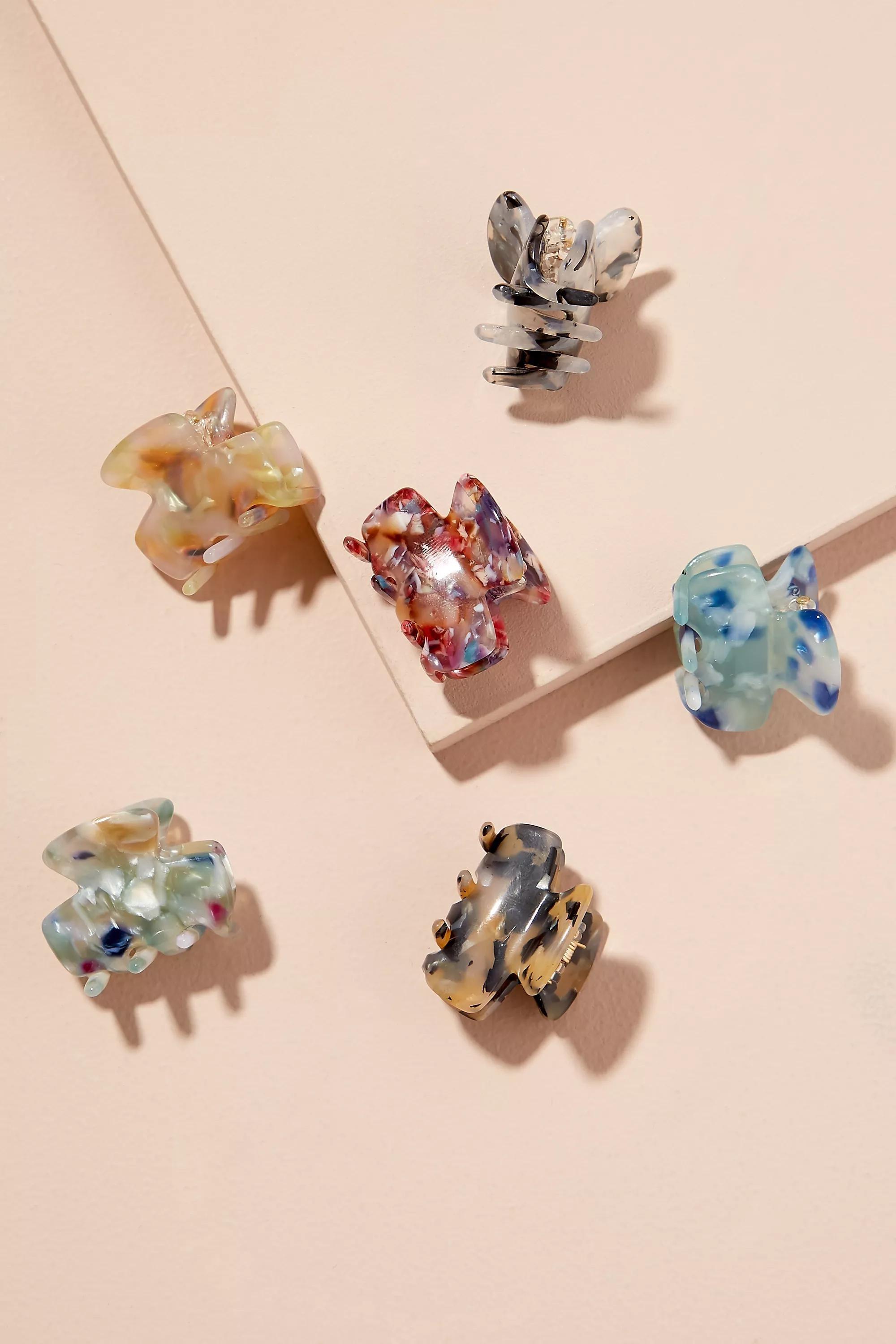 ASSORT Itty Bitty Speckled Mini Hair Clip Set, A501_0000, large image number 0