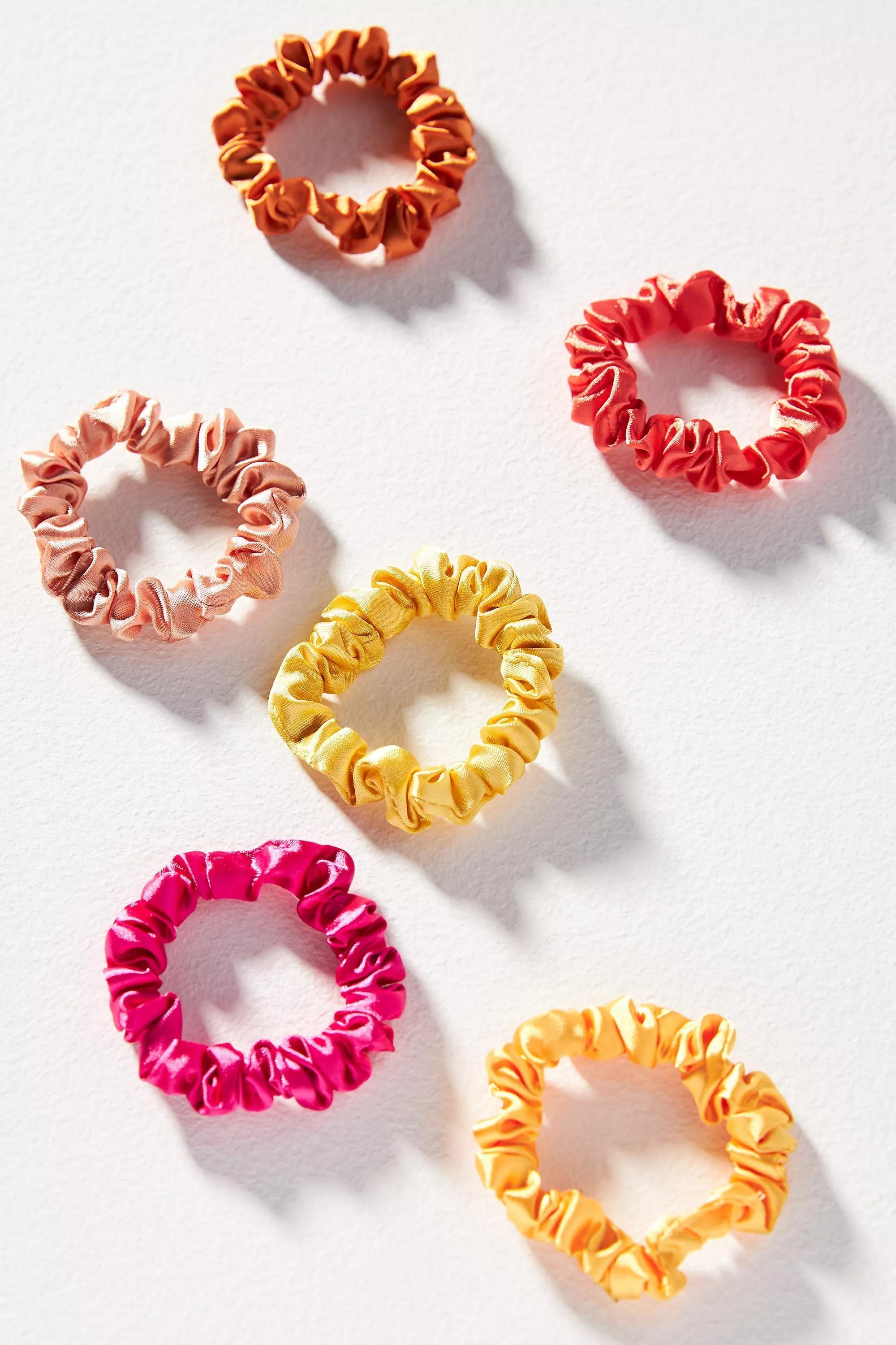 Anthropologie Pack of 5 Hair Accessory, Satin, , medium
