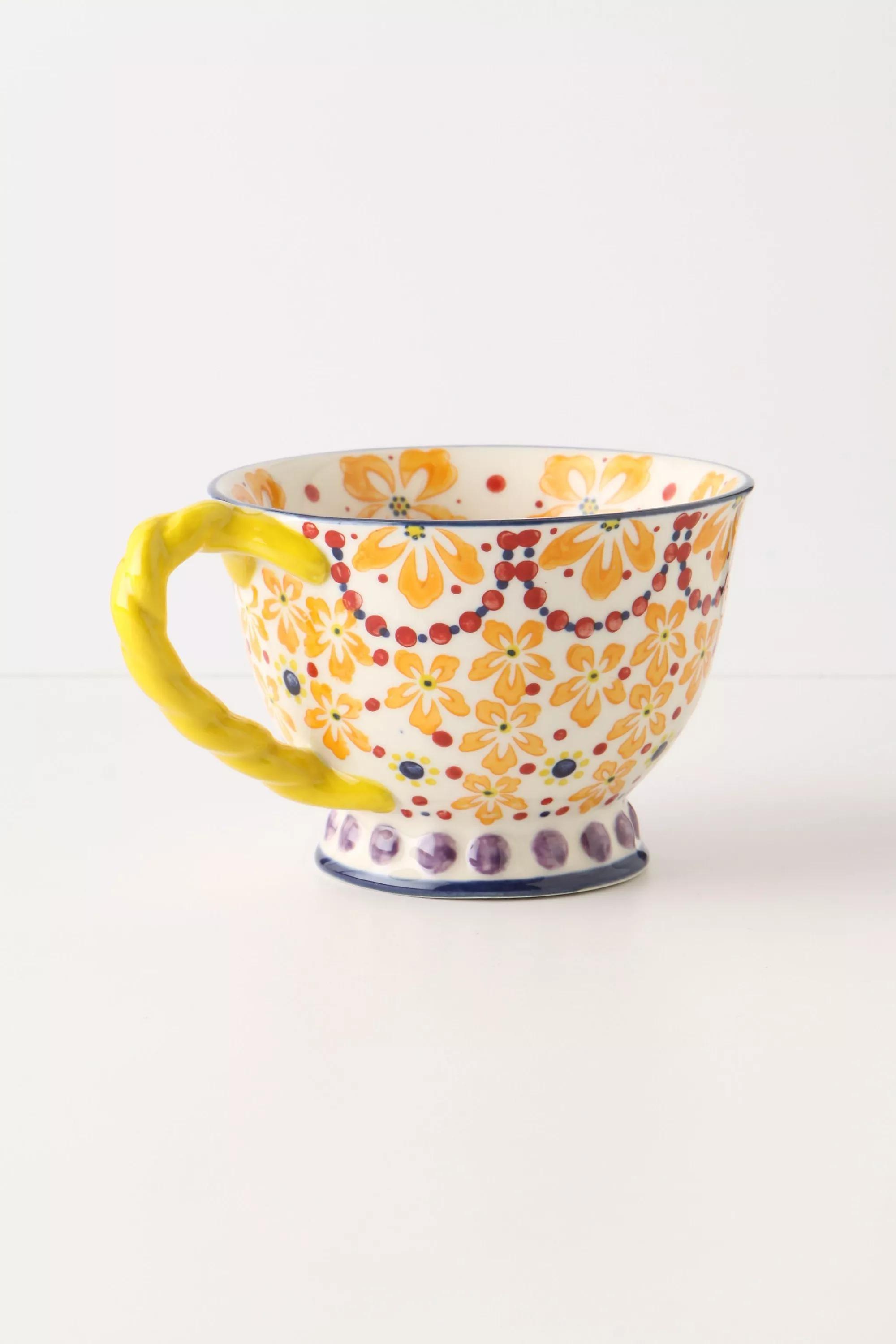 A Twist Teacup, Orange, A501_0080, large image number 1