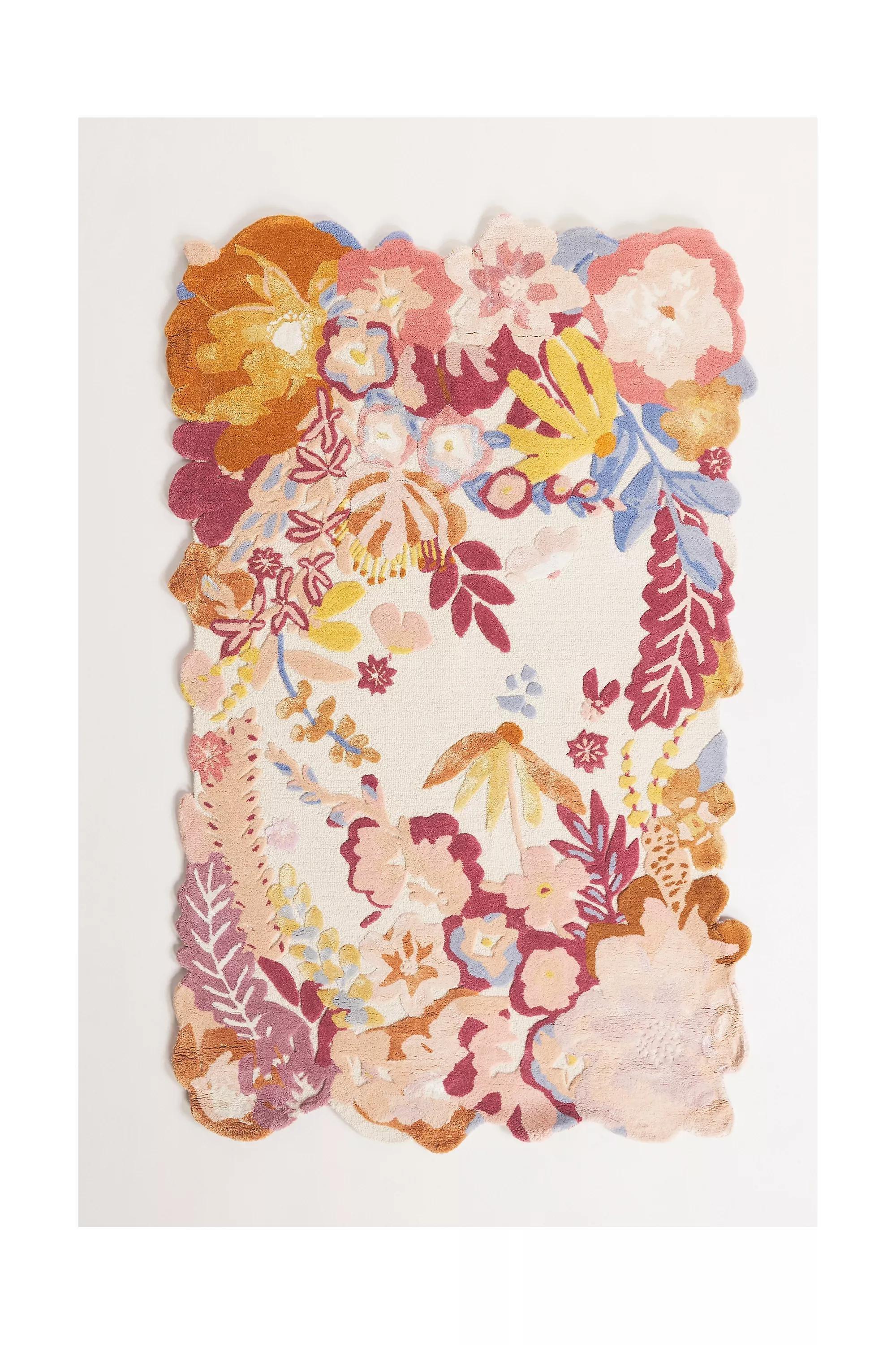 Tufted Jardin Rug, Pink, , large image number 0