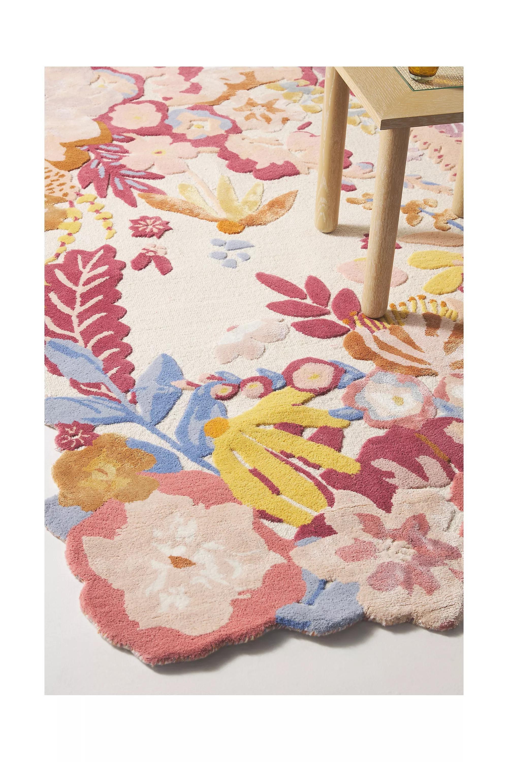 Tufted Jardin Rug, Pink, , large image number 1