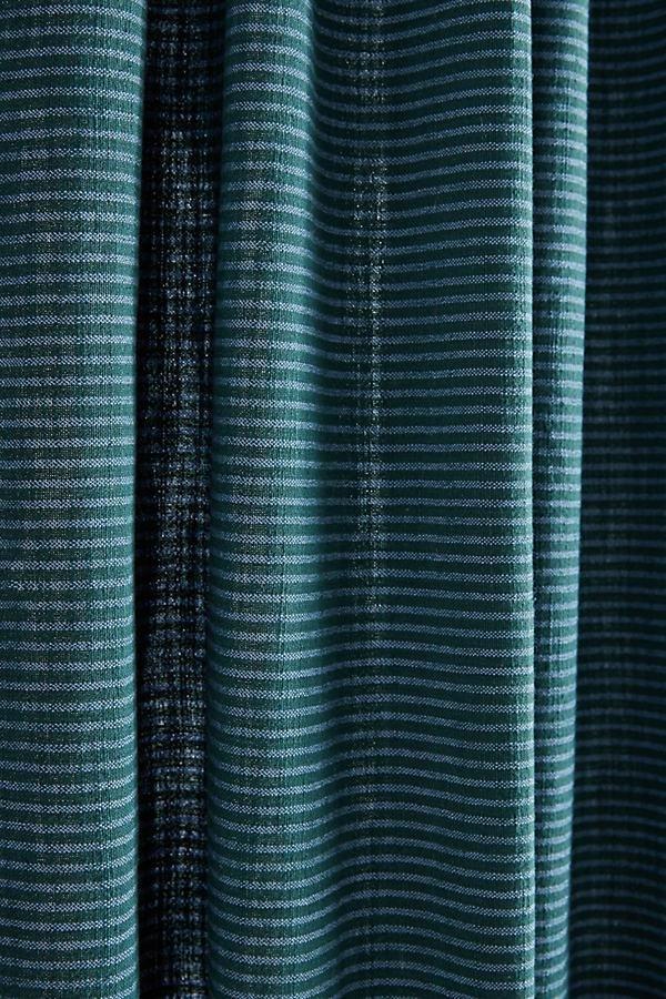 Mindra Striped Curtain, Navy, A501_0041, large image number 4