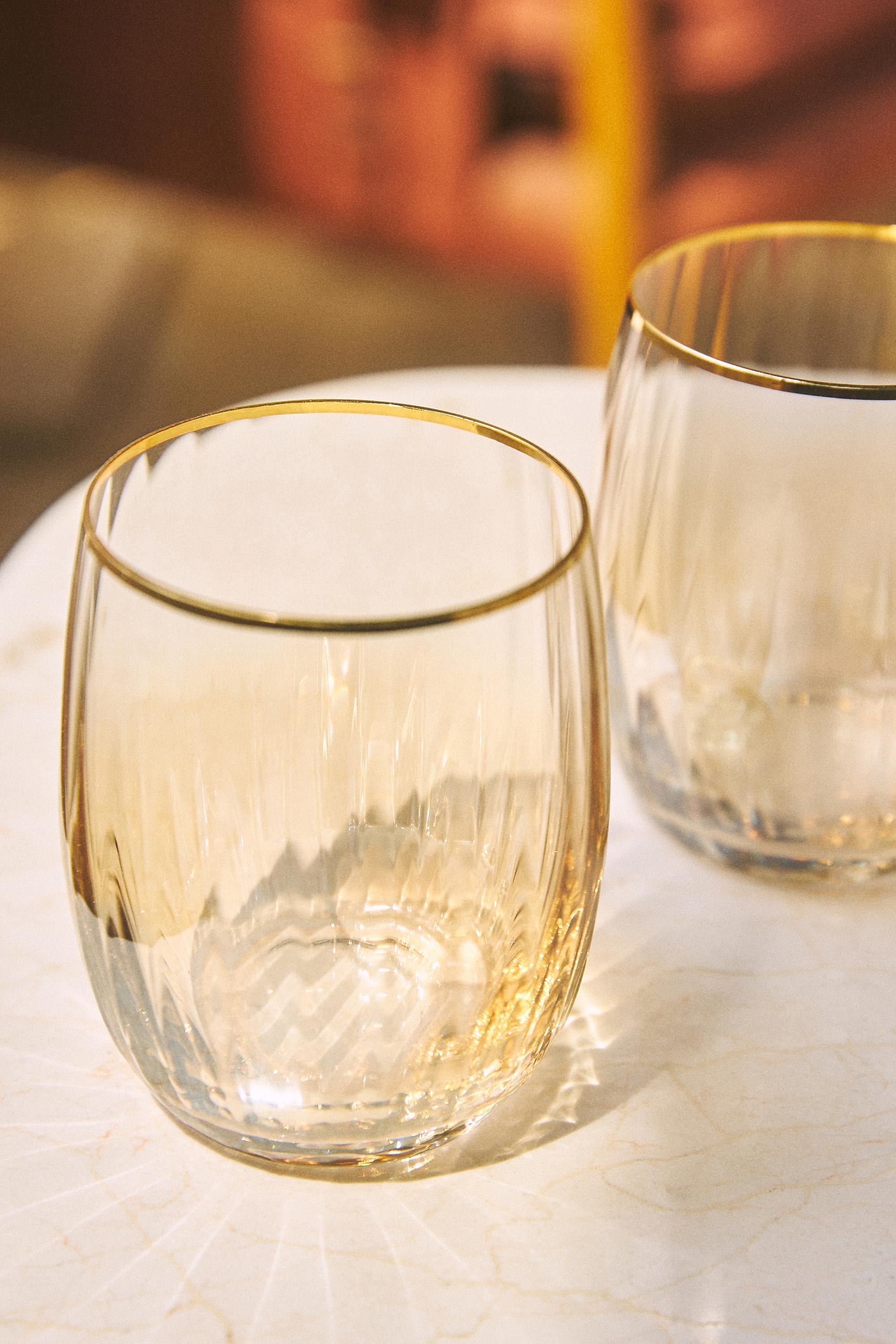 Waterfall Stemless Glass,Yellow, , medium