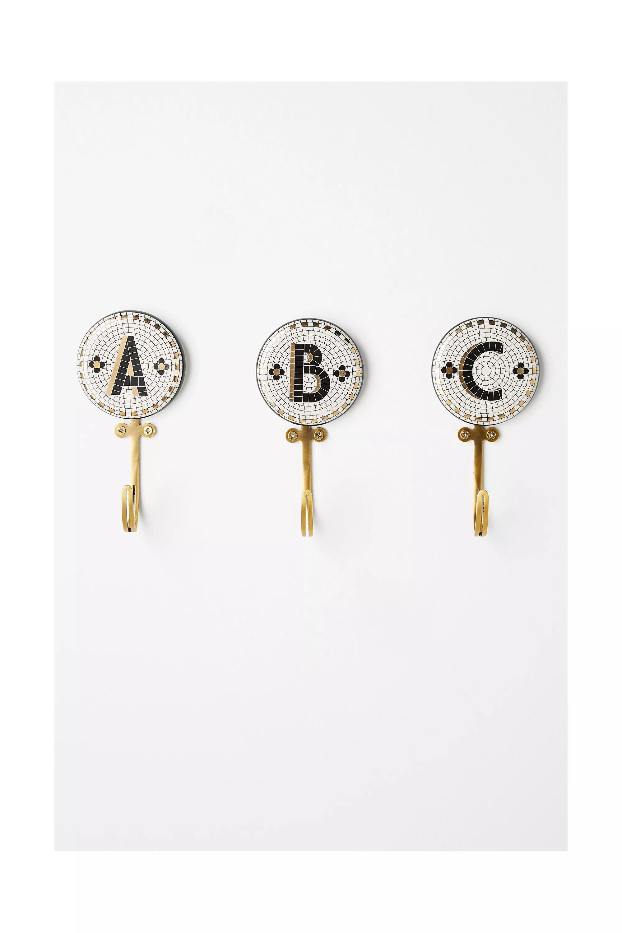 Anthropologie - Bistro Tile Monogram Hook, X