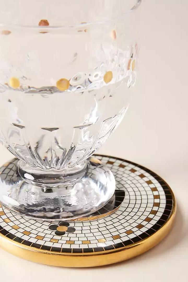 Bistro Tiled Margot Monogram Coaster, L, A501_0912, large image number 4