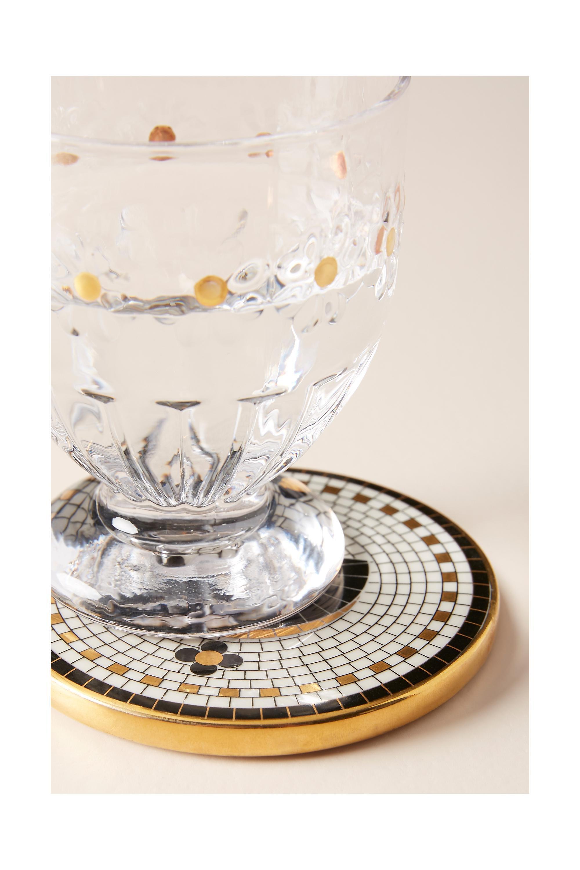 Bistro Tiled Margot Monogram Coaster, T, A501_0920, large image number 5