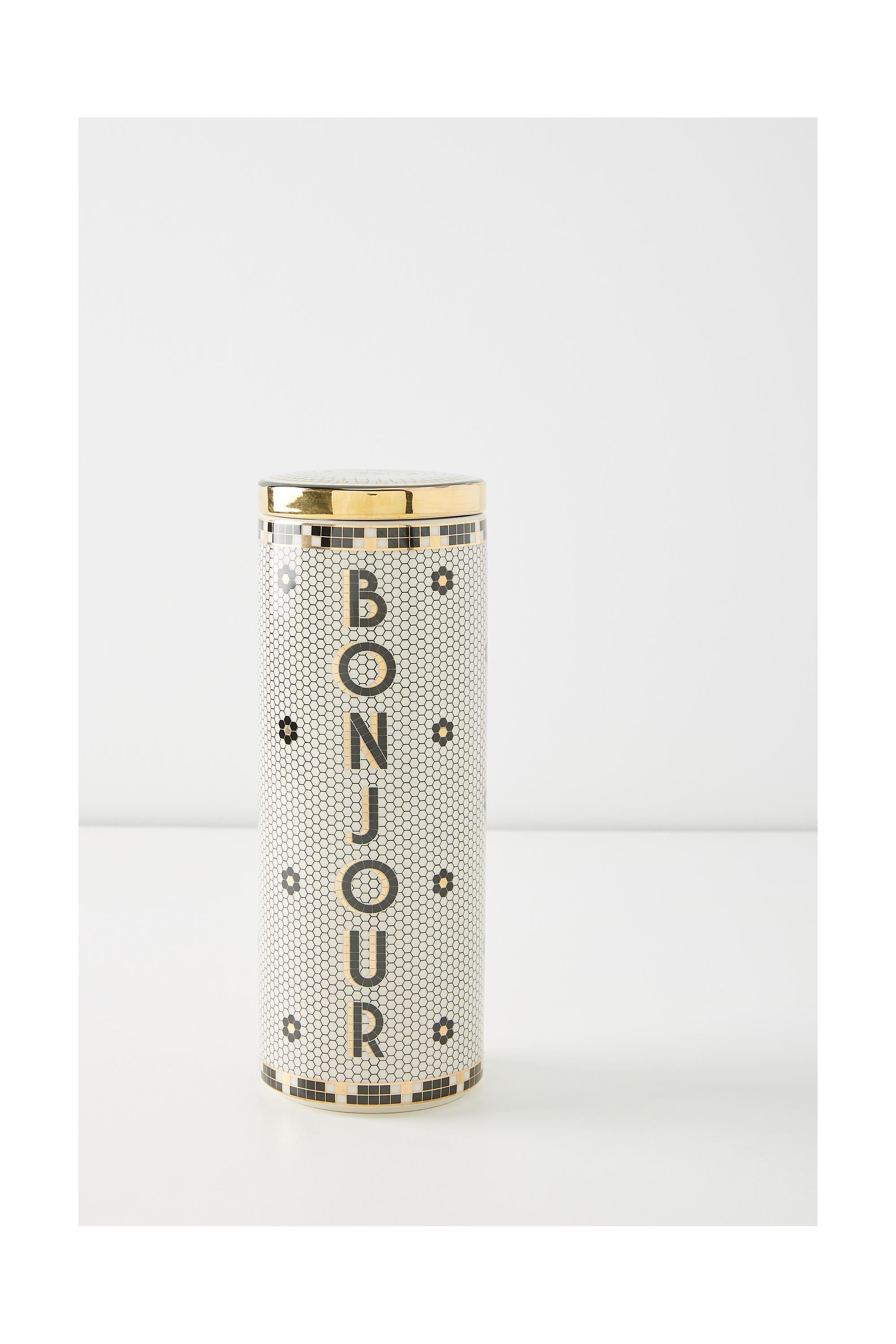 B&W Bistro Tile Canister, A501_0018, large image number 2