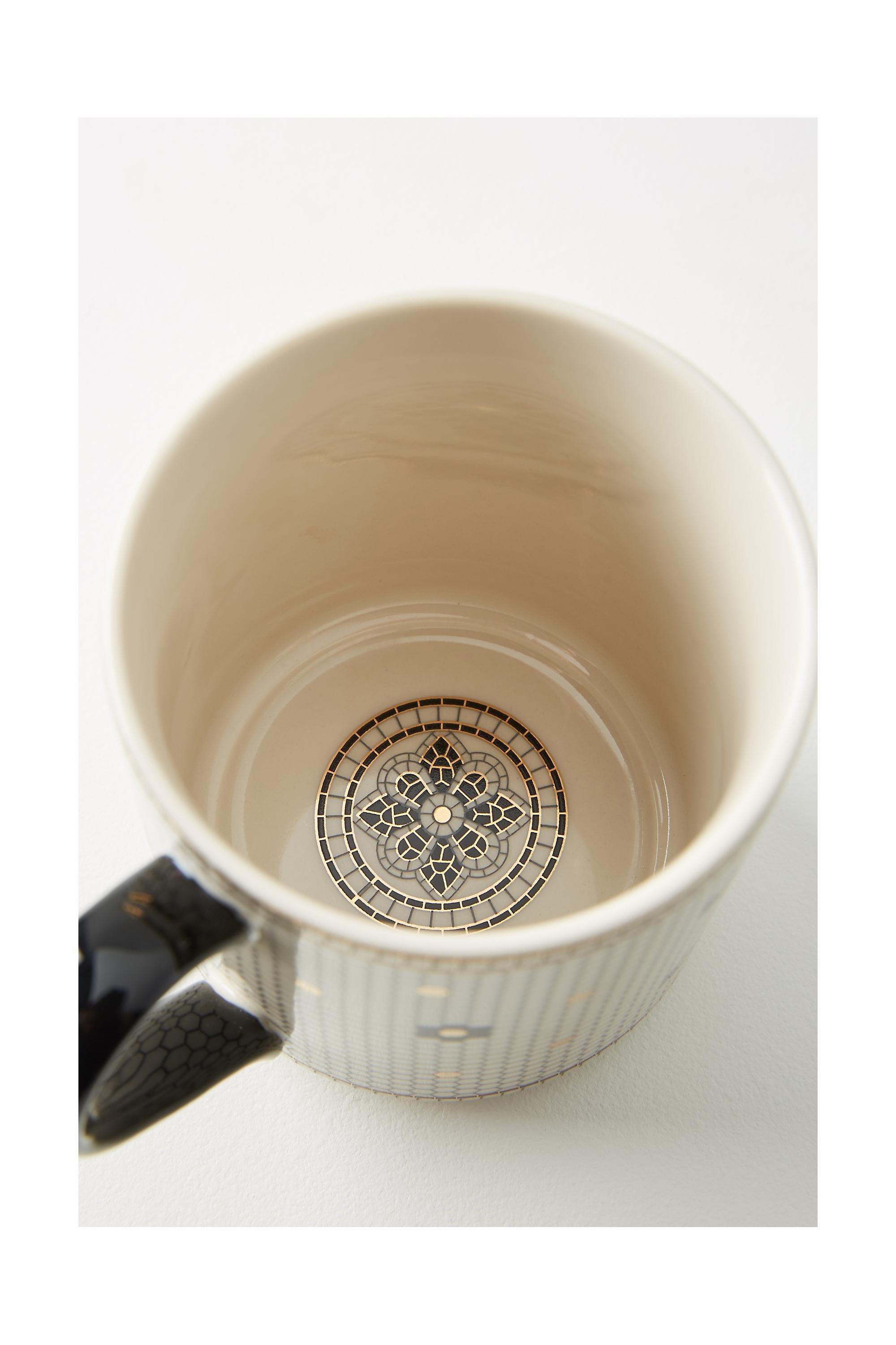 Bistro Tiled Margot Monogram Mug, A, A501_0901, large image number 3