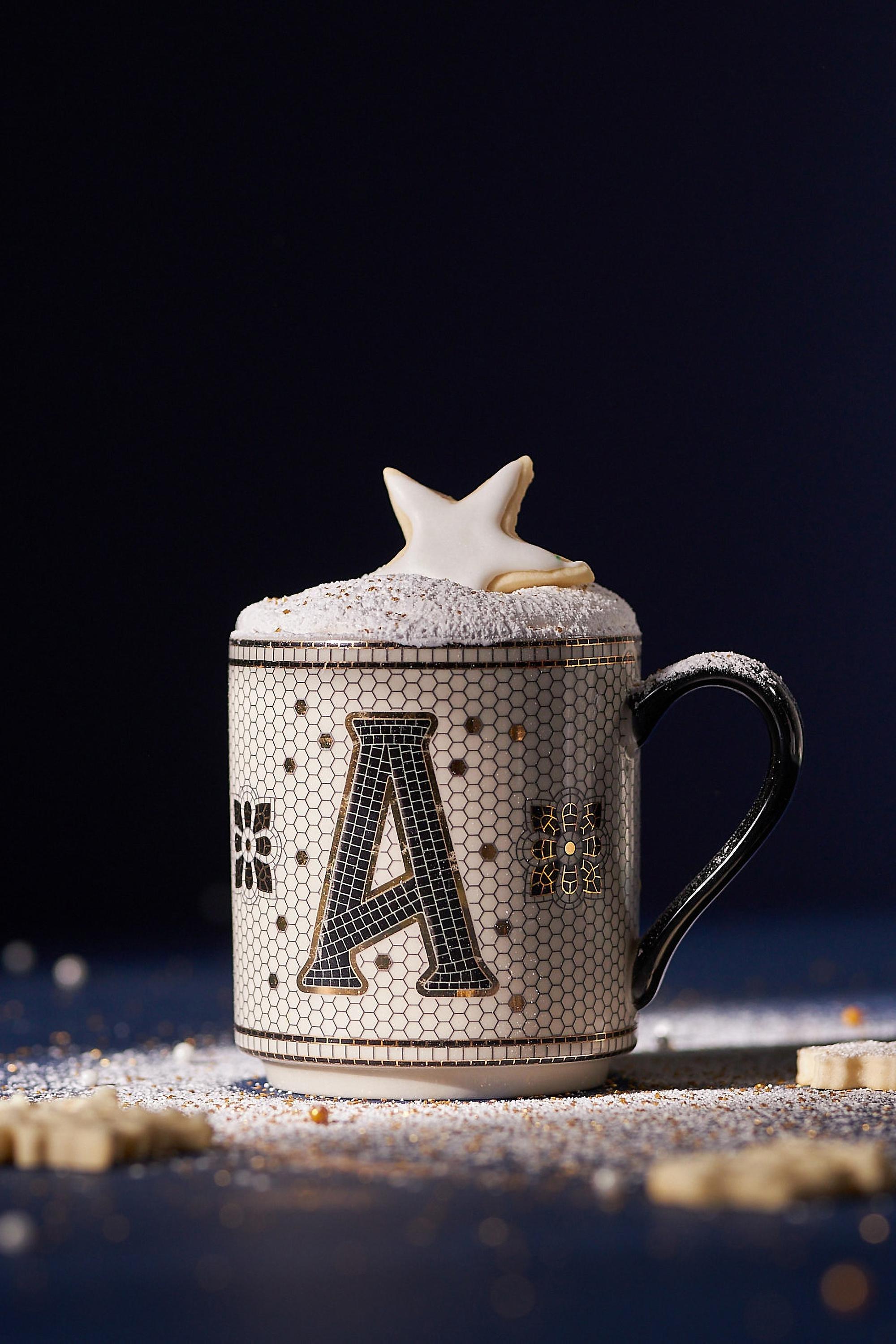 Bistro Tiled Margot Monogram Mug, I, A501_0909, large image number 3