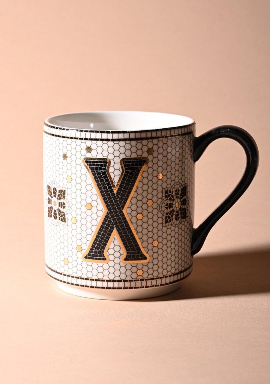 Bistro Tiled Margot Monogram Mug, X, , medium