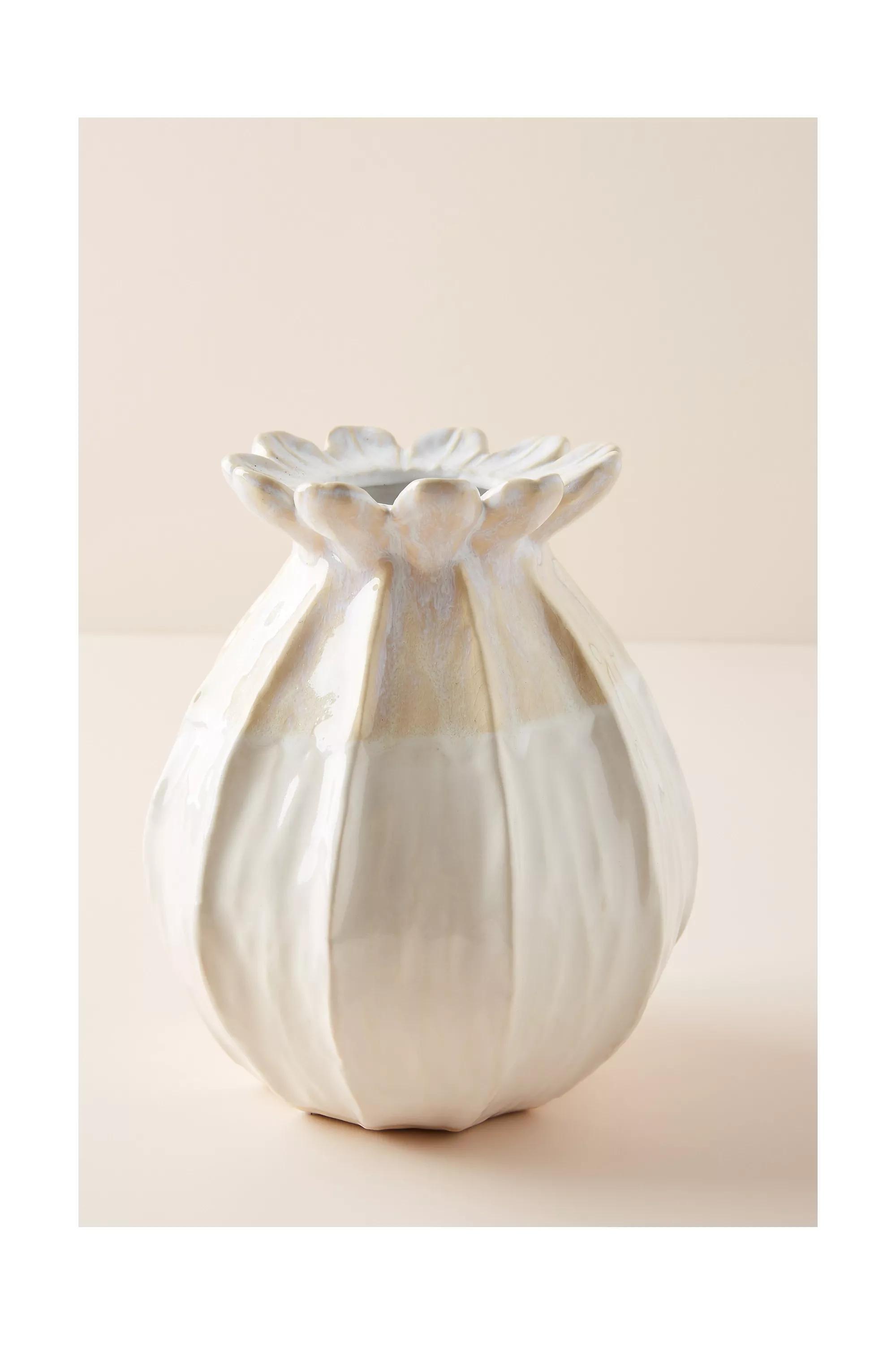 Lotus Pod Vase, White, A501_0010, large image number 3