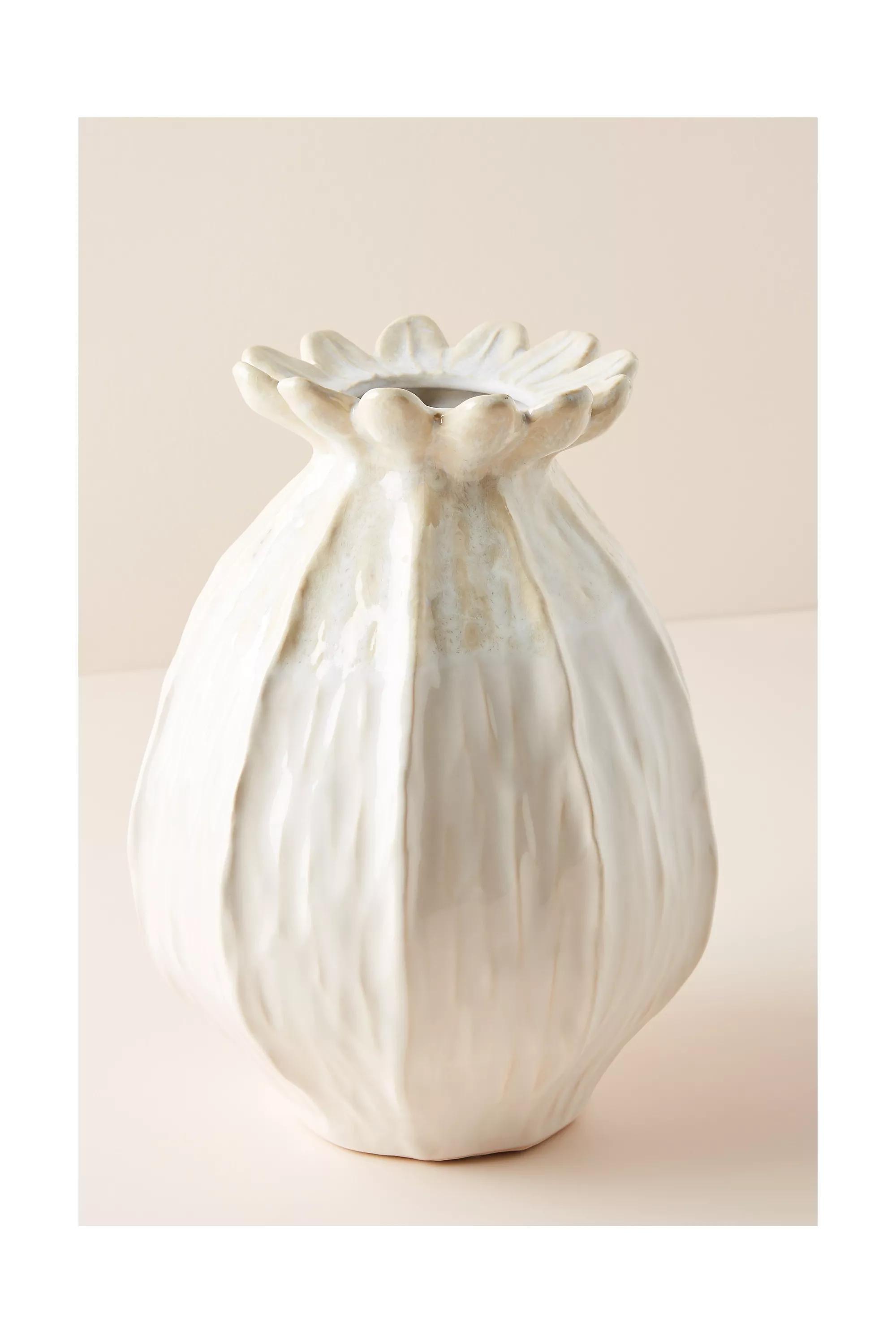 Lotus Pod Vase, White, A501_0010, large image number 5