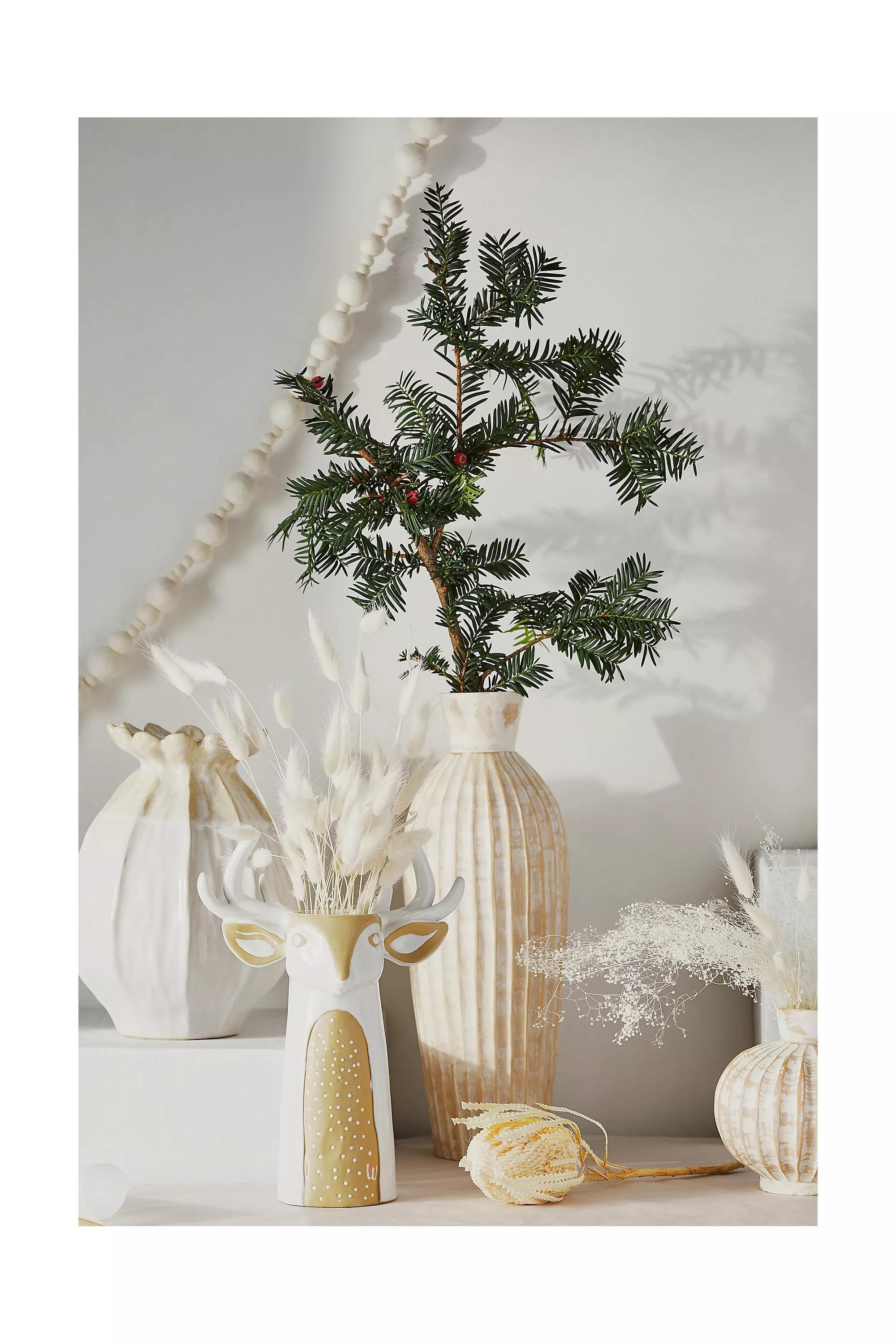 Lotus Pod Vase, White, A501_0010, large image number 6