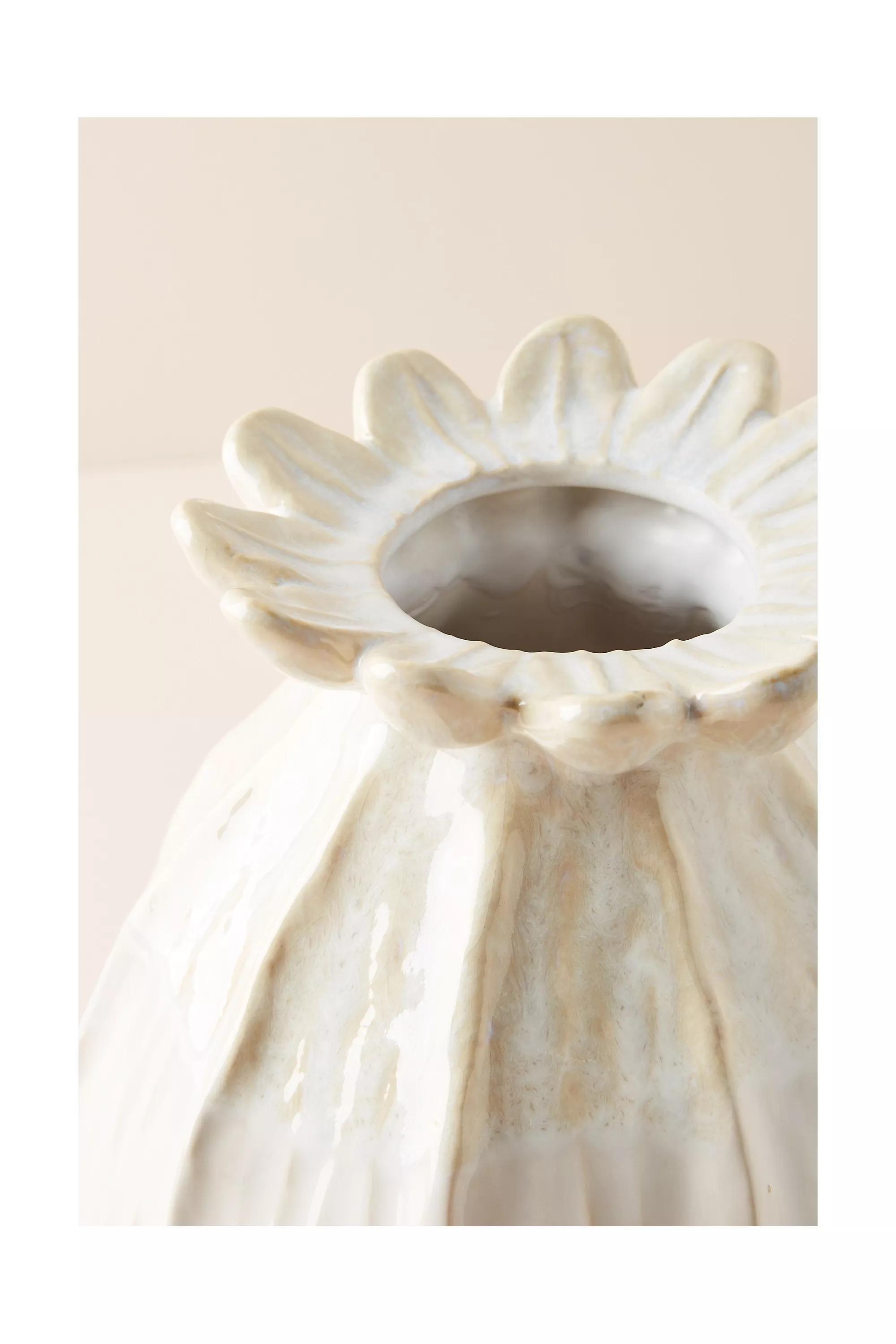 Lotus Pod Vase, White, A501_0010, large image number 7