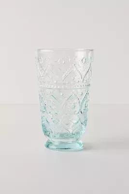 Anthropologie - Bombay Highball Glass, Blue