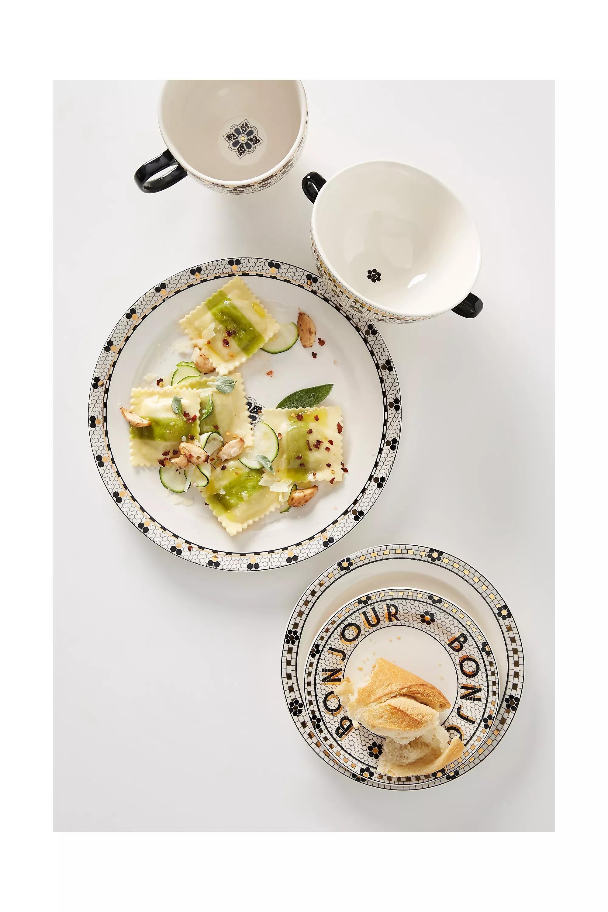 Bistro Bread Plate, Multicolour , Set Of 4, A501_0018, large image number 1